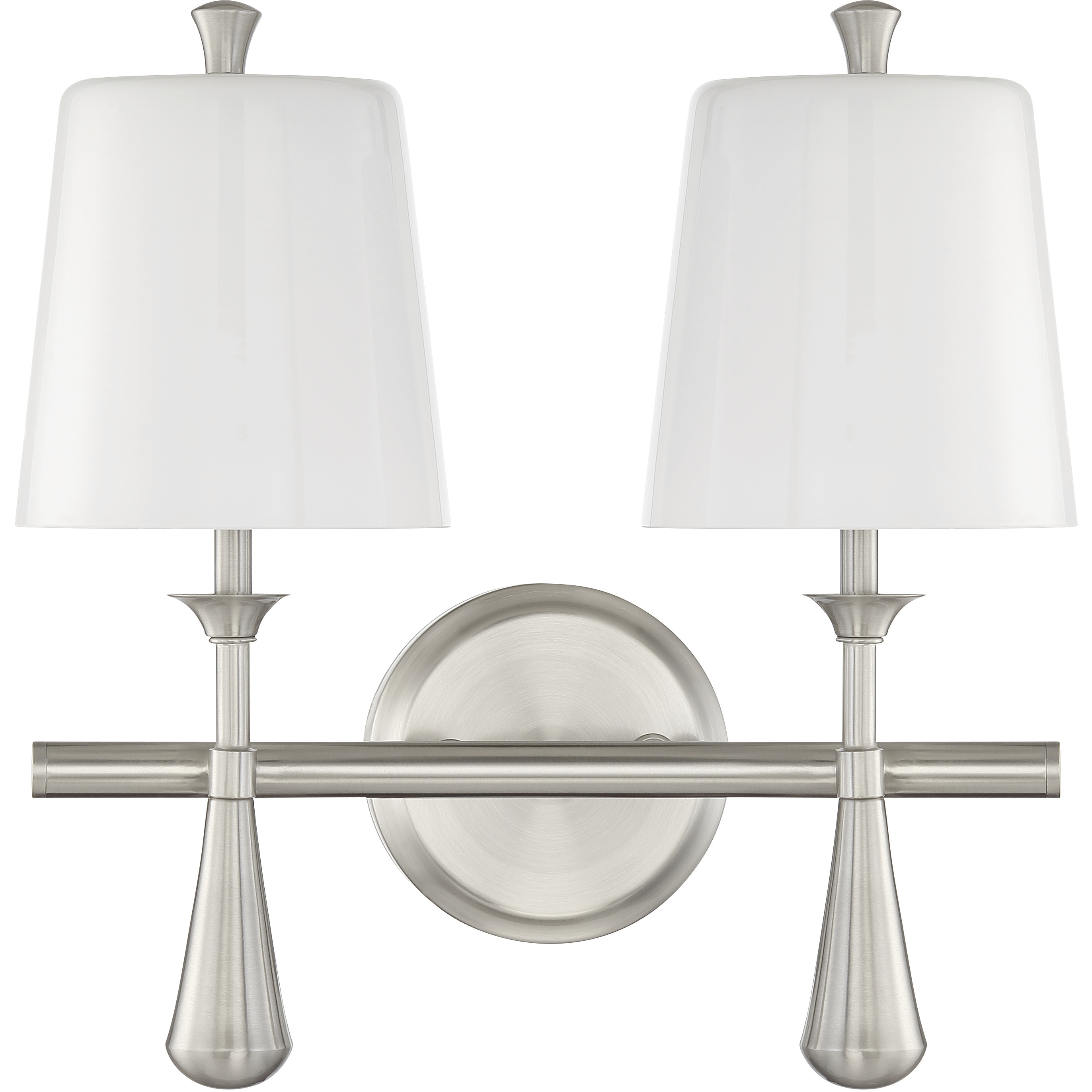 Palmer 2 Light 14 inch Brushed Polished Nickel Vanity Light Wall Light