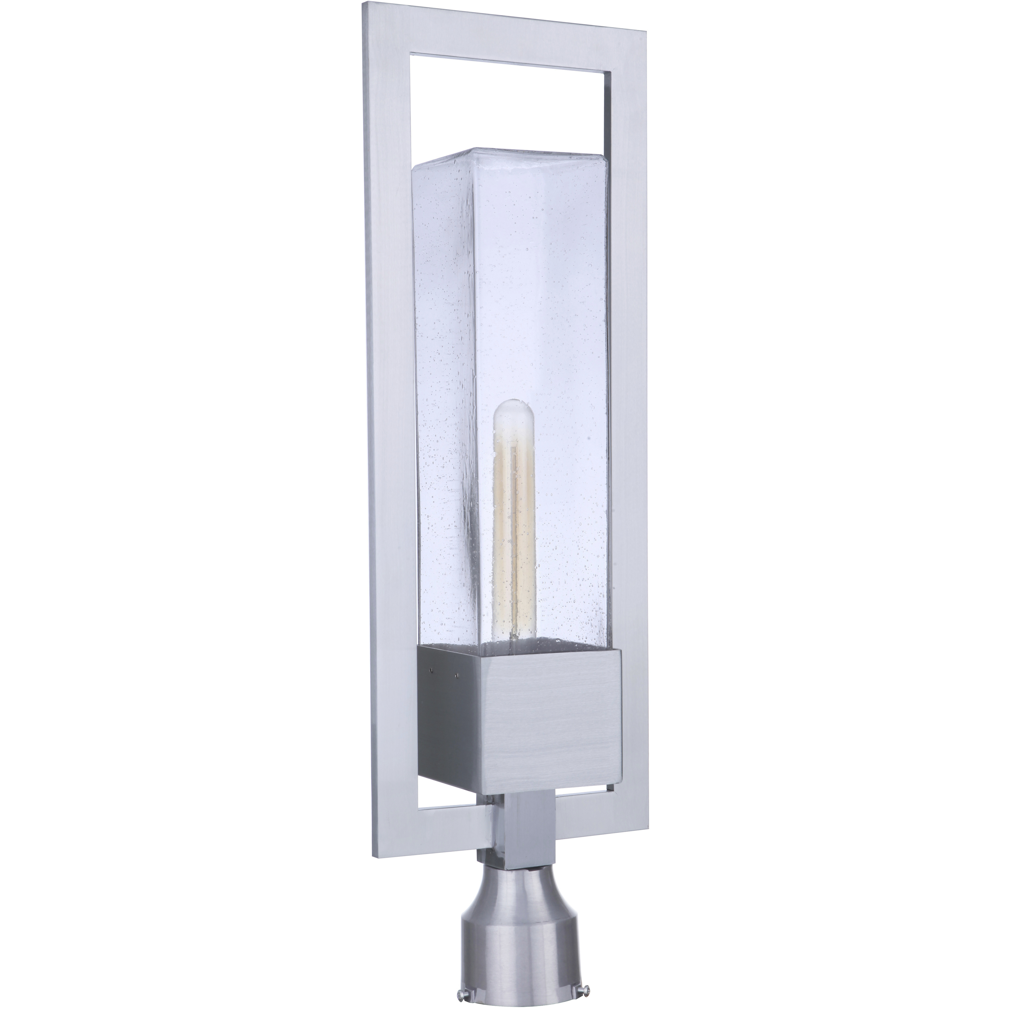 Perimeter 1 Light 25.13 inch Satin Aluminum Outdoor Post Mount