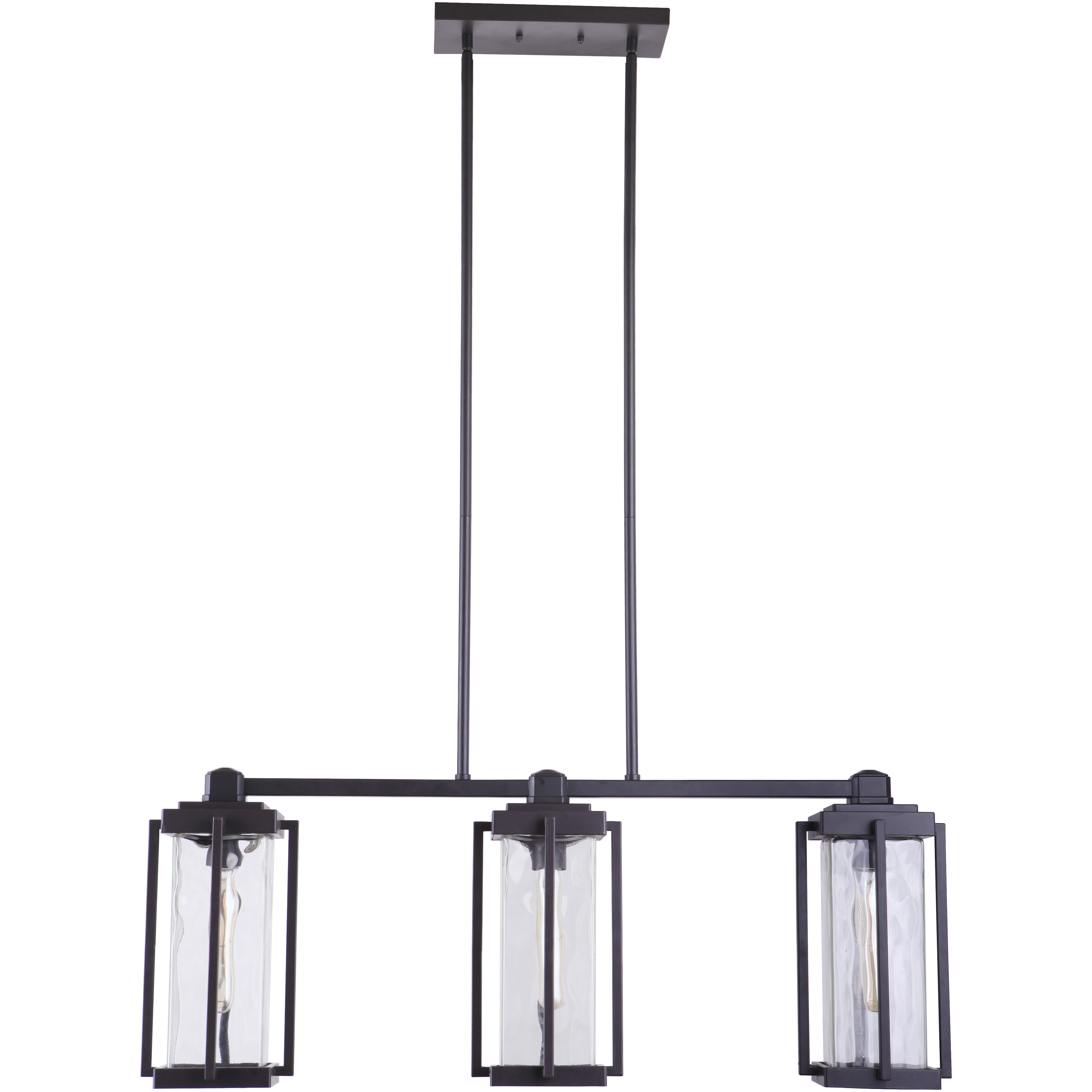 Pyrmont 3 Light 6.75 inch Oiled Bronze Gilded Outdoor Island Light