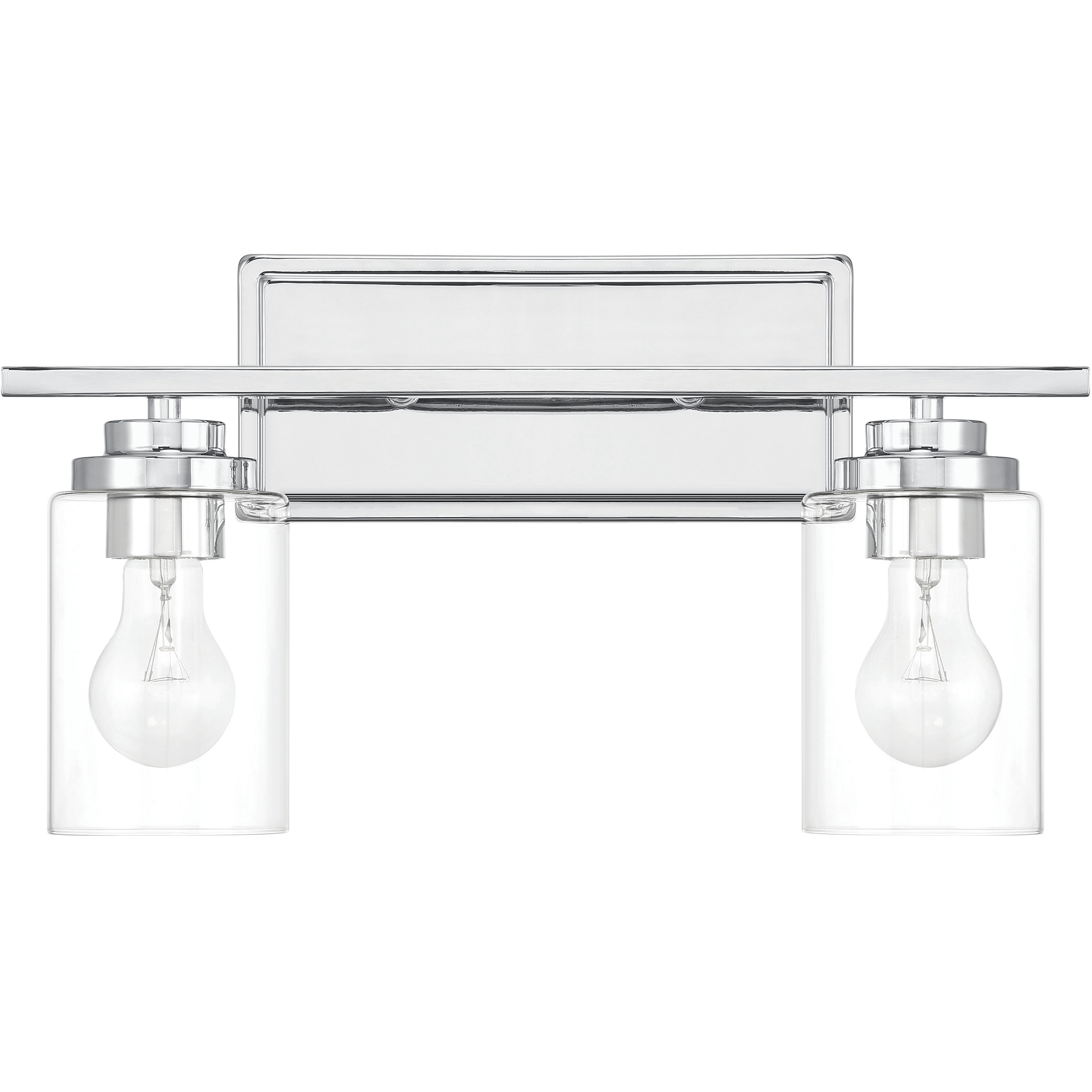Clark 2 Light 17.38 inch Chrome Vanity Light Wall Light