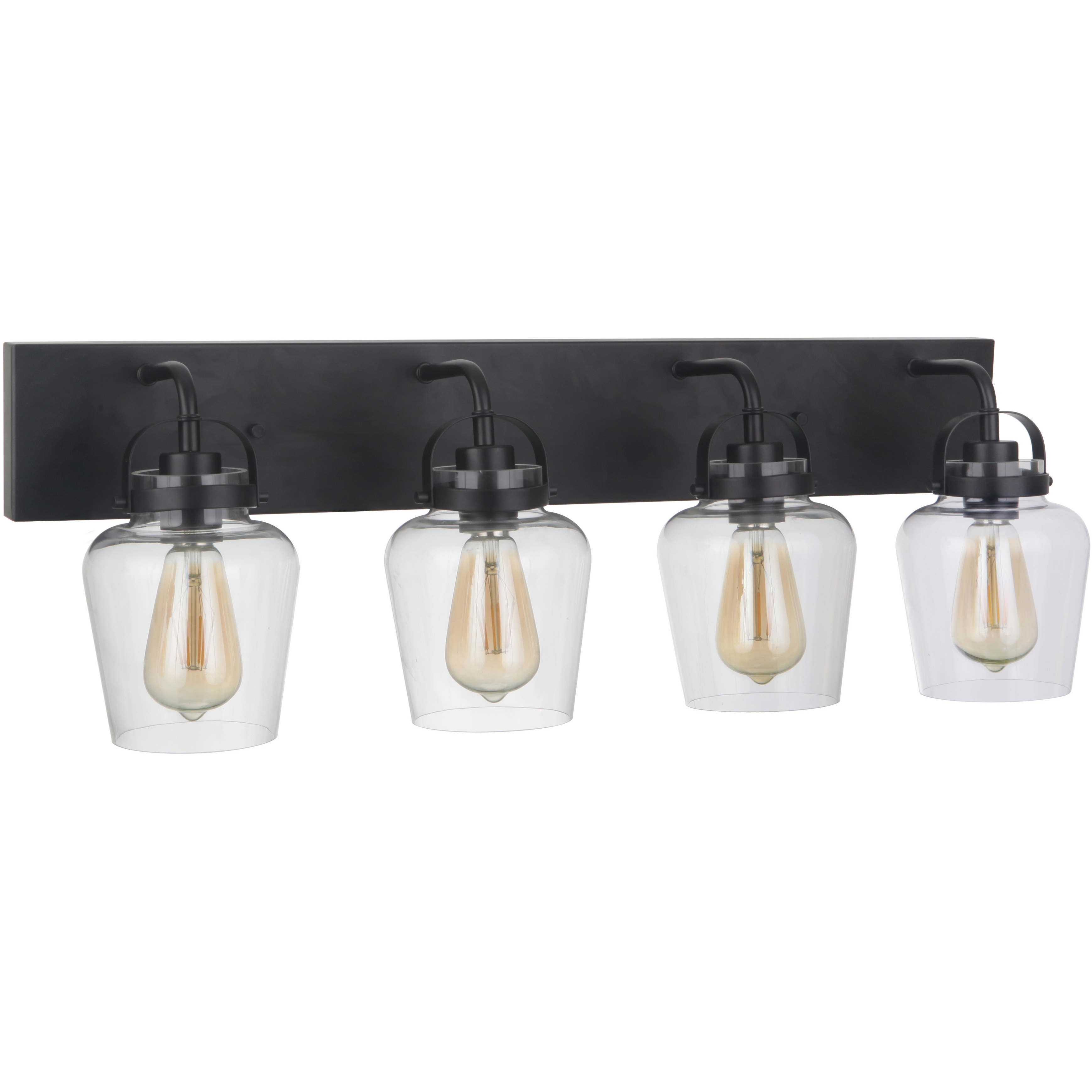 Neighborhood Trystan 4 Light 30 inch Flat Black Vanity Light Wall Light