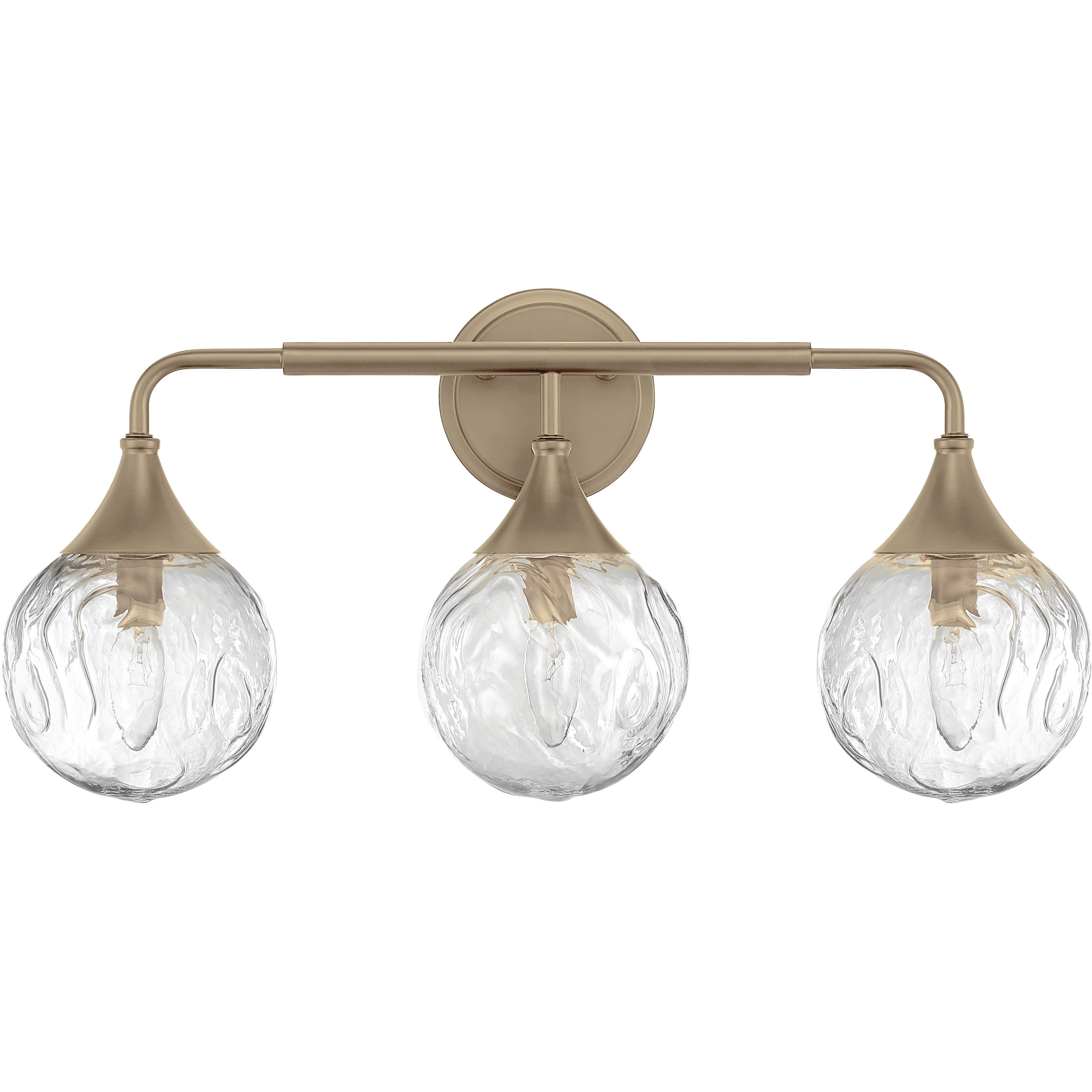 Reflection 3 Light 24 inch Premium Bronze Vanity Light Wall Light
