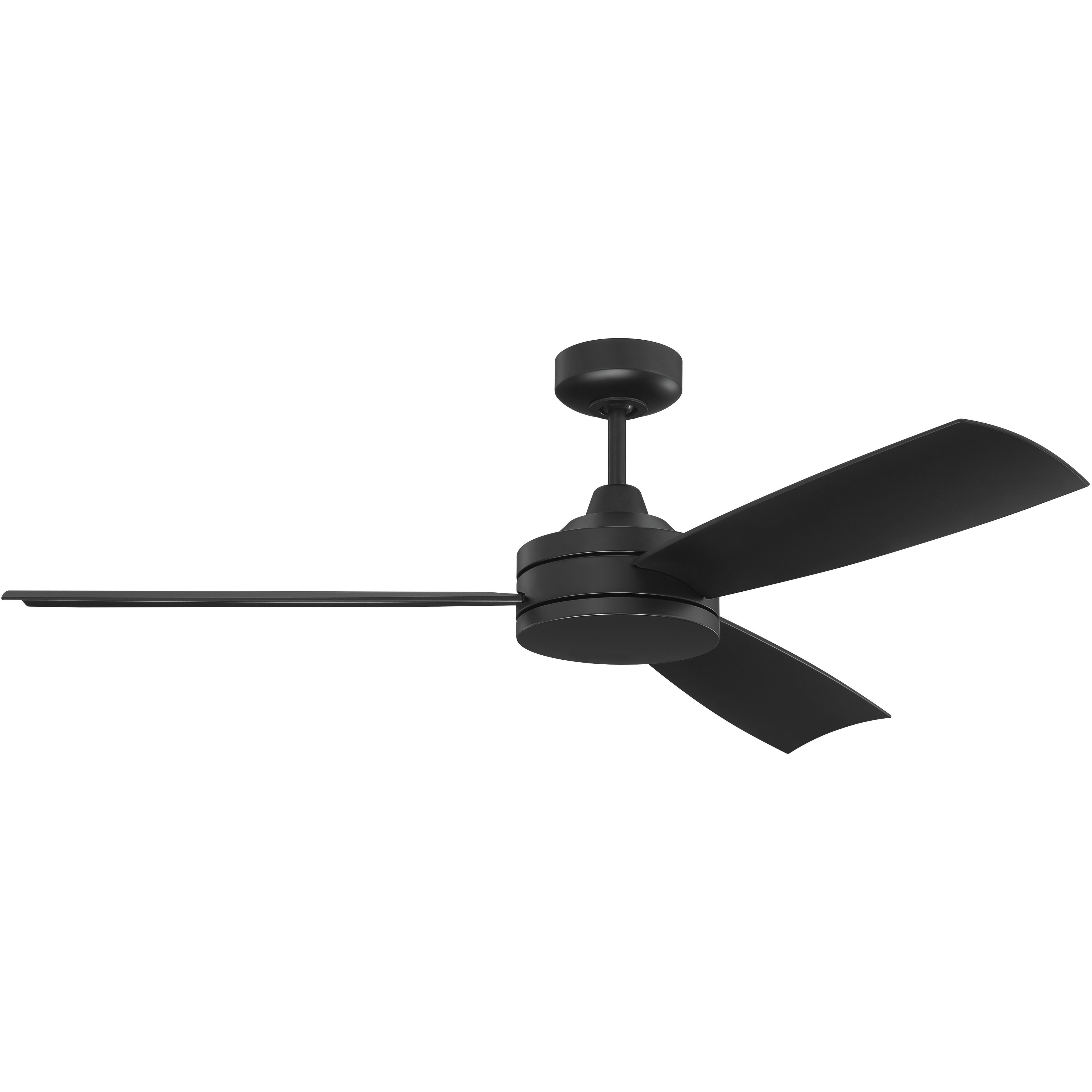 Craftmade INS54FB3 Neighborhood Inspo 54 inch Flat Black Ceiling Fan