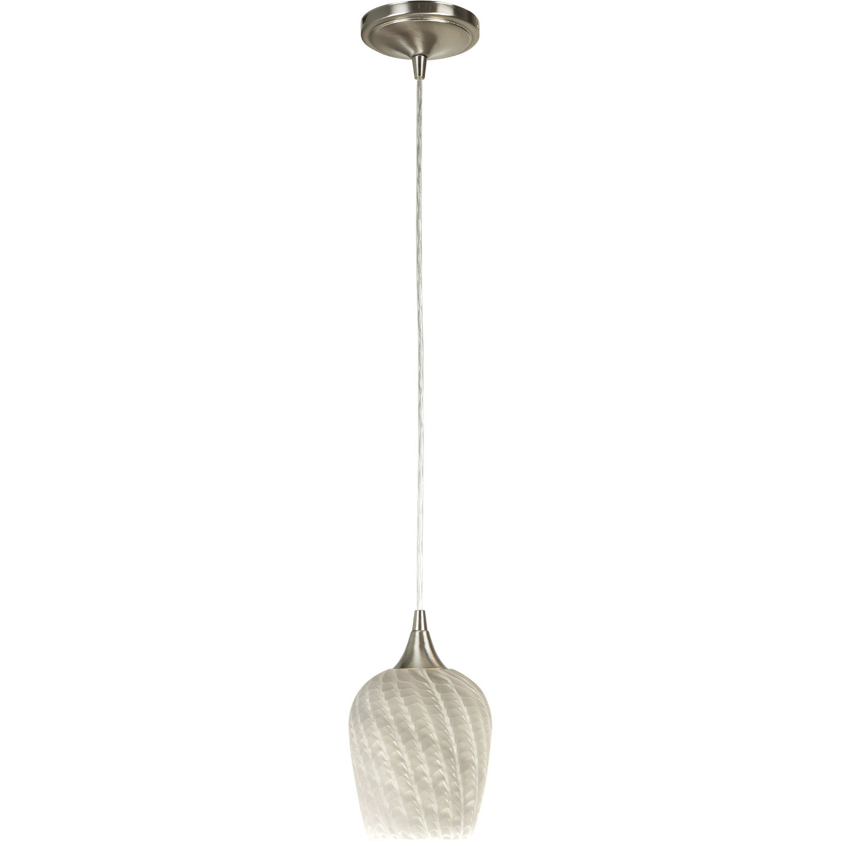 Hue LED 5 inch Polished Nickel Mini Pendant Ceiling Light