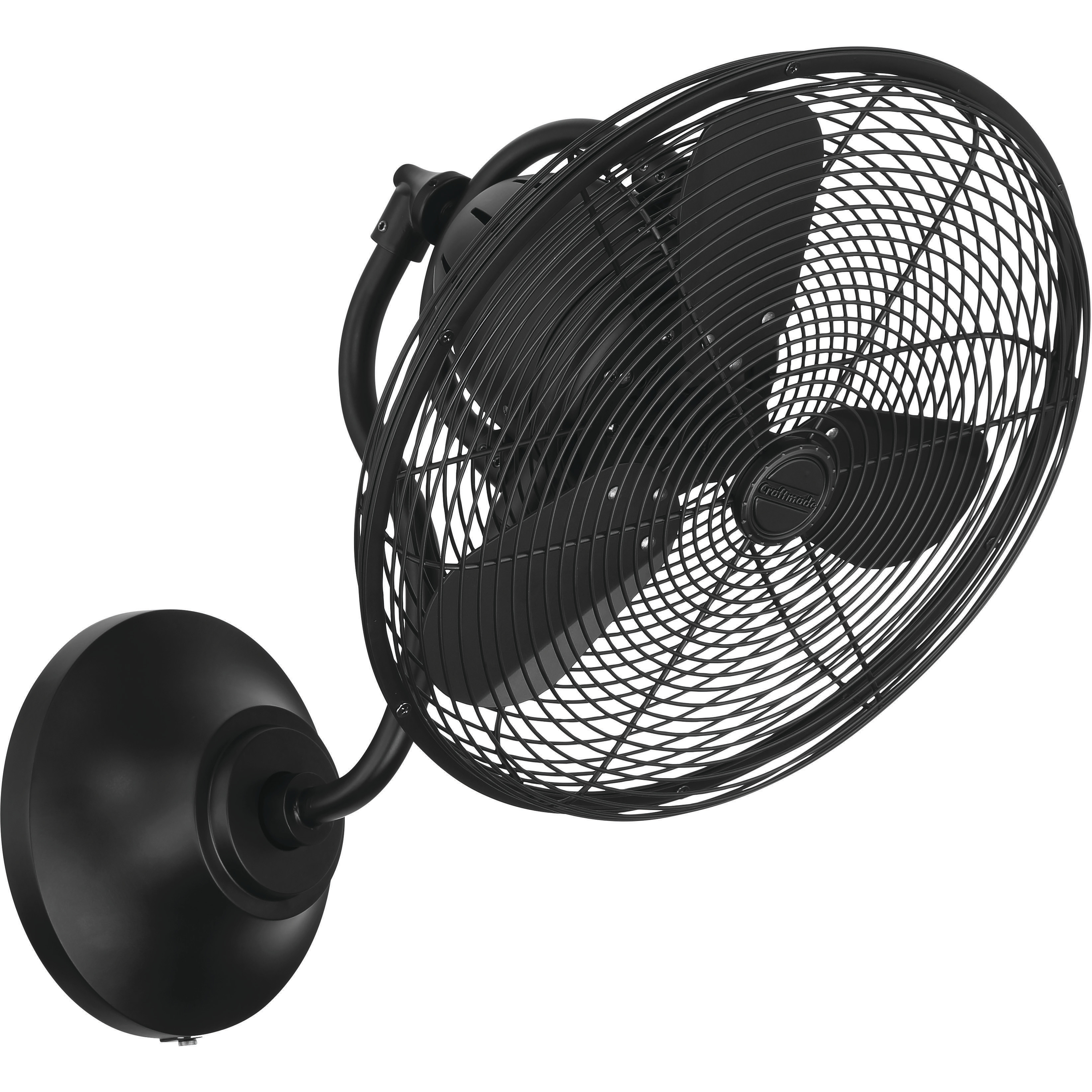 Craftmade BW116FB3-HW Bellows I 14 inch Flat Black Indoor/Outdoor