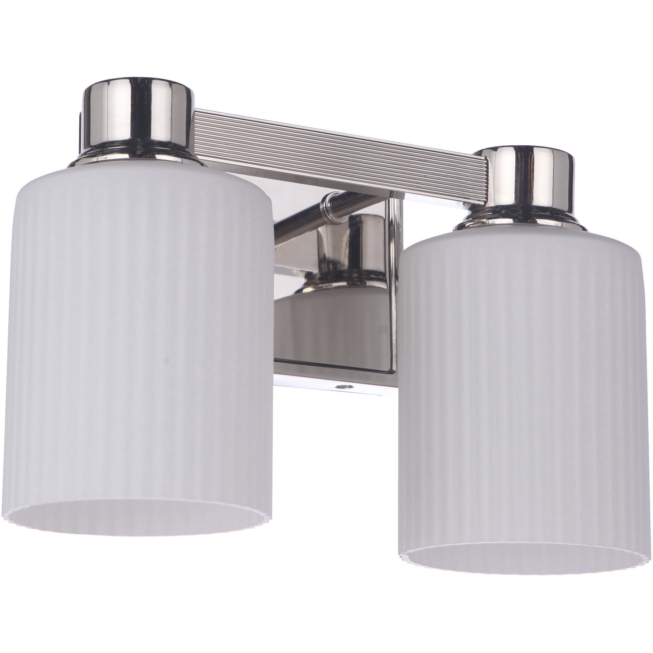 Bretton 2 Light 12.4 inch Polished Nickel Vanity Light Wall Light