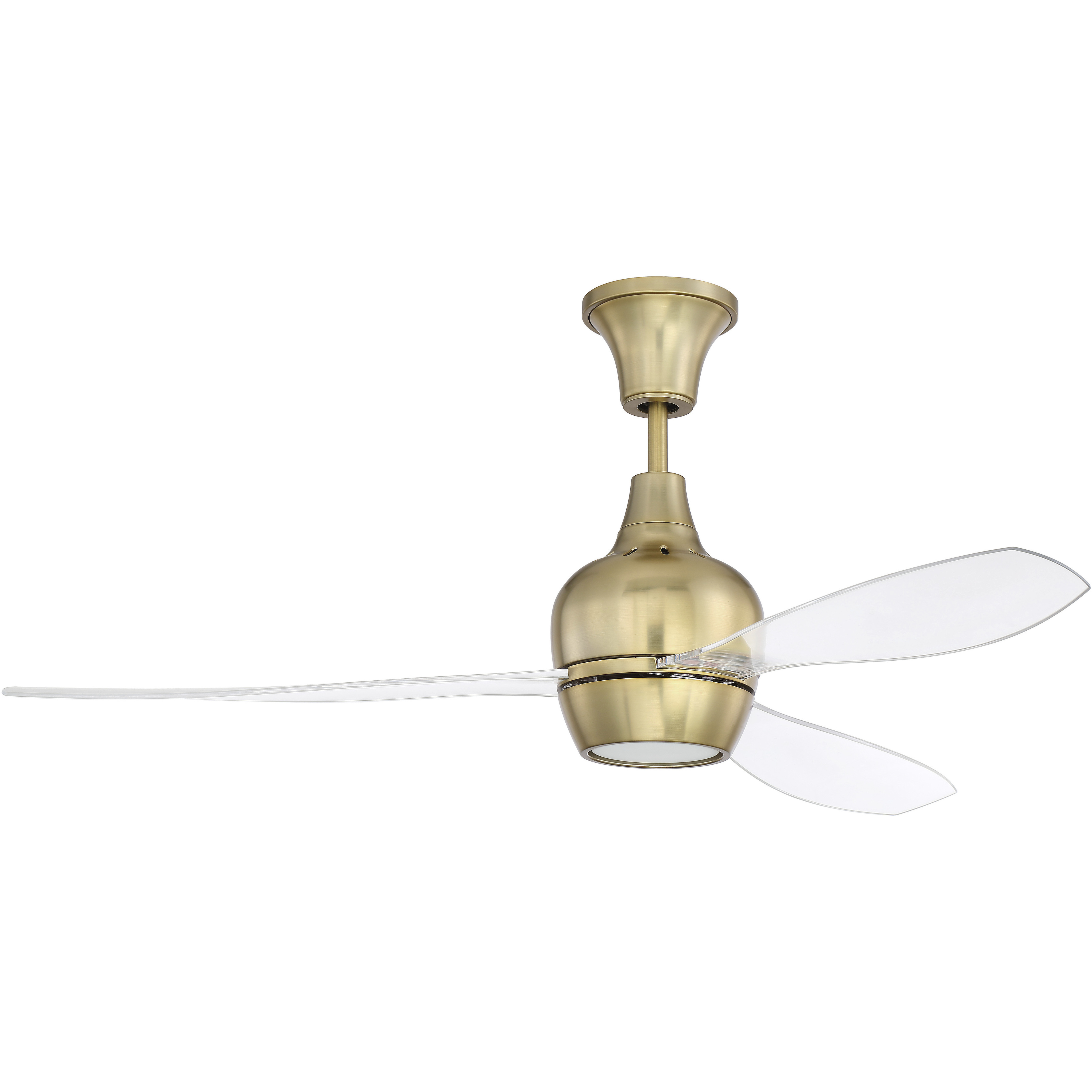 Craftmade BRD52SB3 Bordeaux 52 inch Satin Brass with Acrylic
