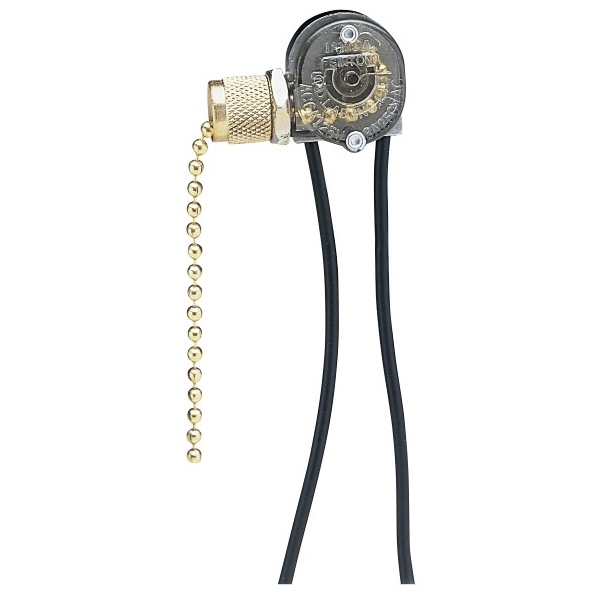Signature White Fan Light Kit Switch, with Knurl