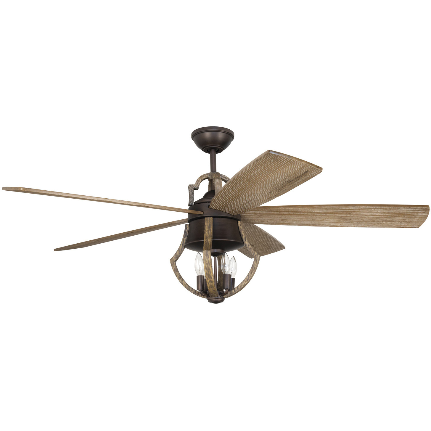 THE CRAFT 56° Craftmade WIN56ABZWP5 Winton 56 inch Aged Bronze Brushed with