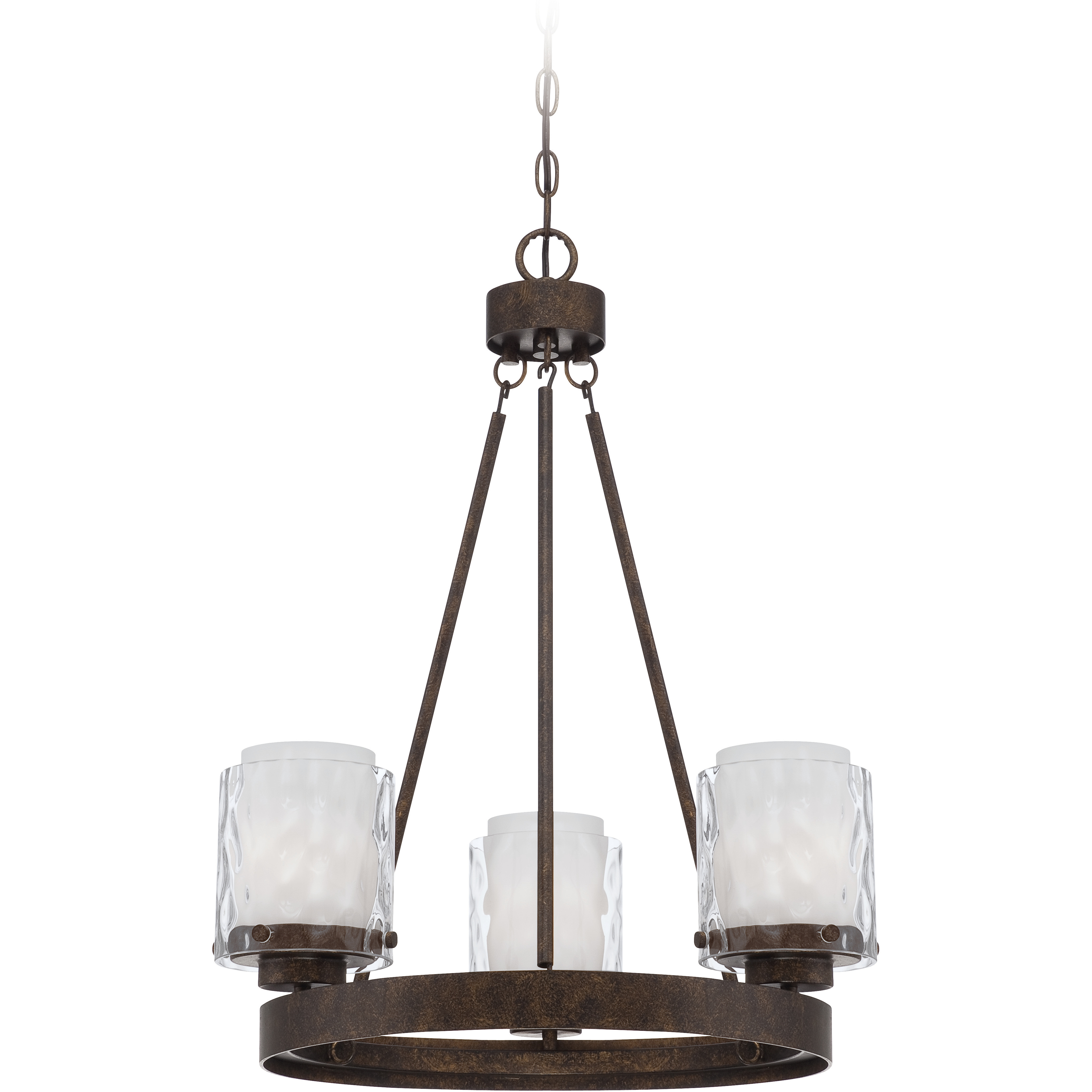Kenswick 3 Light 22 inch Peruvian Bronze Chandelier Ceiling Light