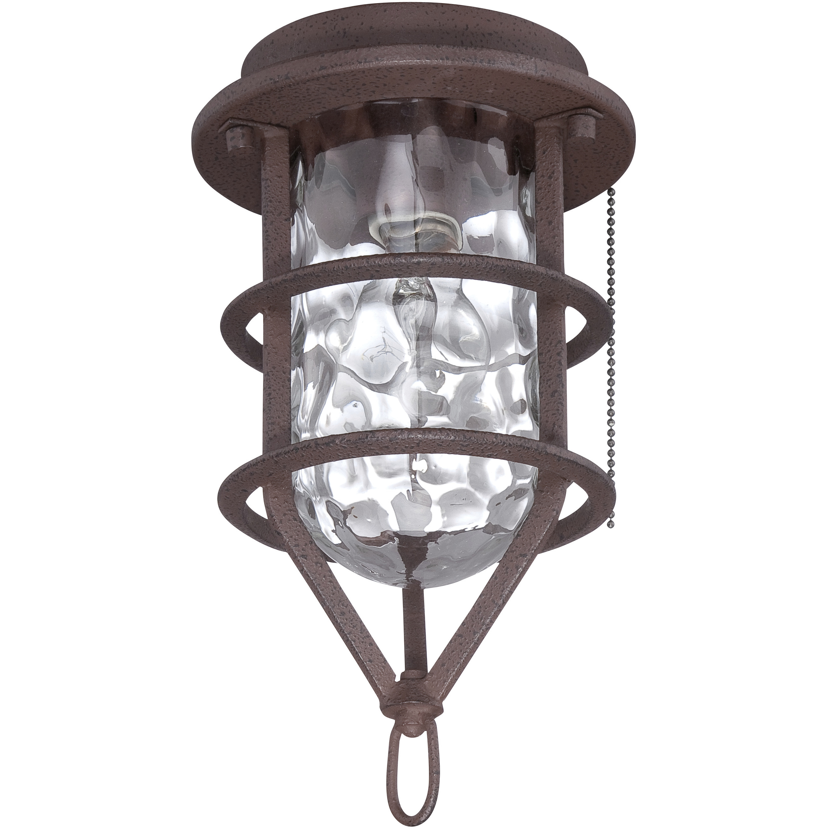Universal LED Rustic Iron Outdoor Fan Bowl Light Kit, Bowl