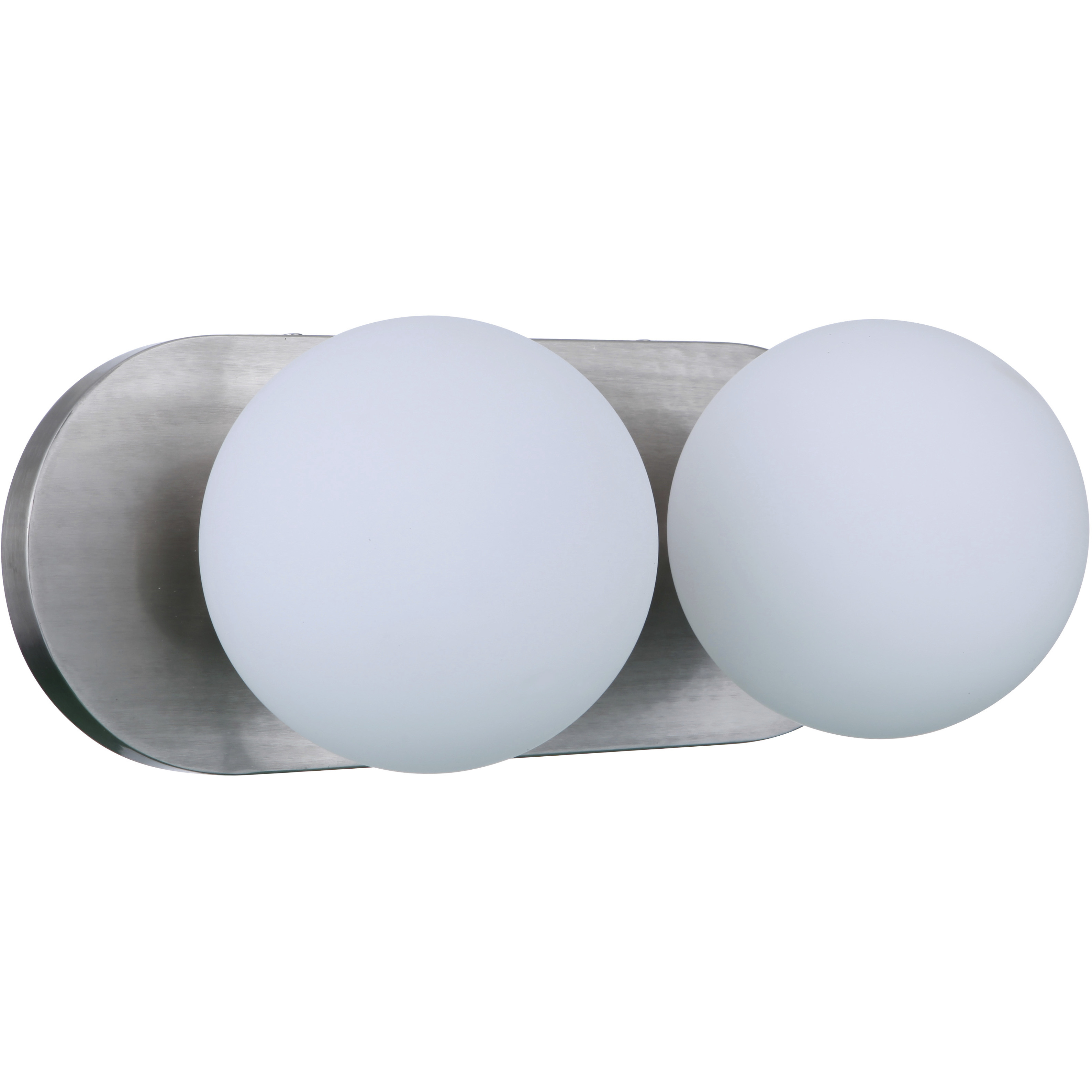 Dotti 2 Light 14.5 inch Brushed Polished Nickel Vanity Light Wall Light