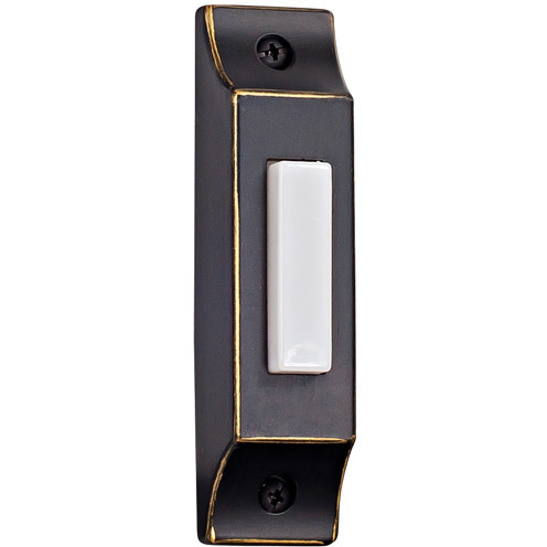 Builder's Series Antique Bronze Push Button