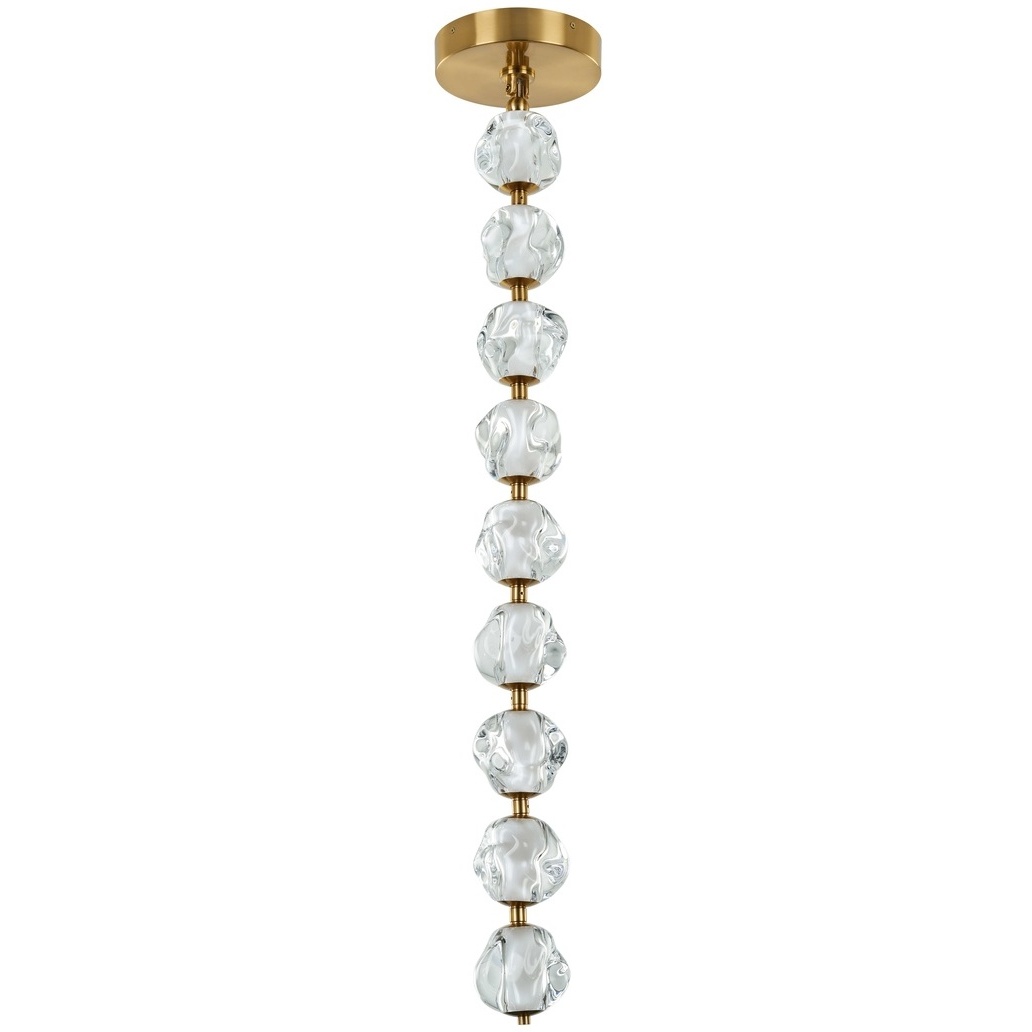Jackie LED 8.3 inch Satin Brass Pendant Ceiling Light