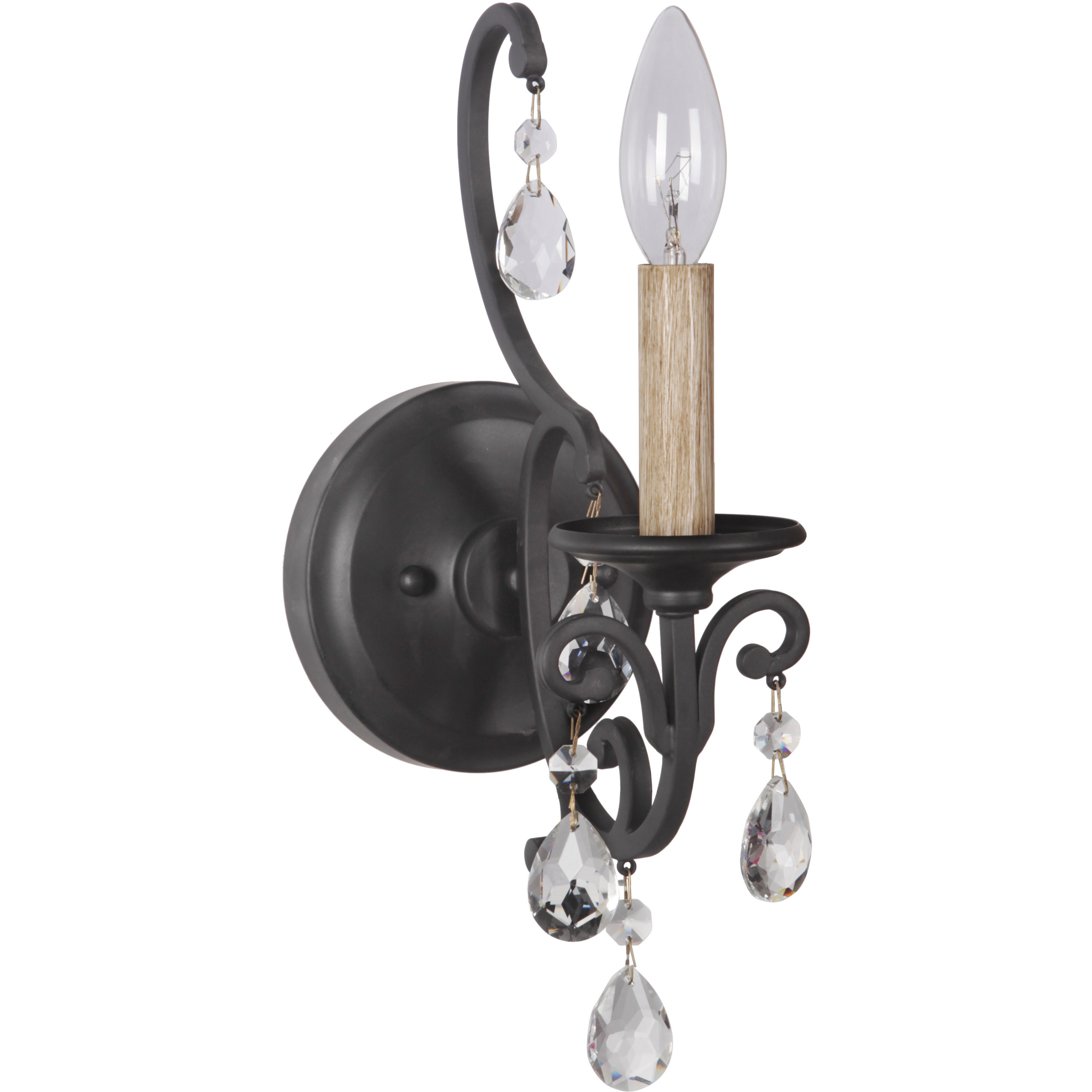 Black matte wall sconce on sale