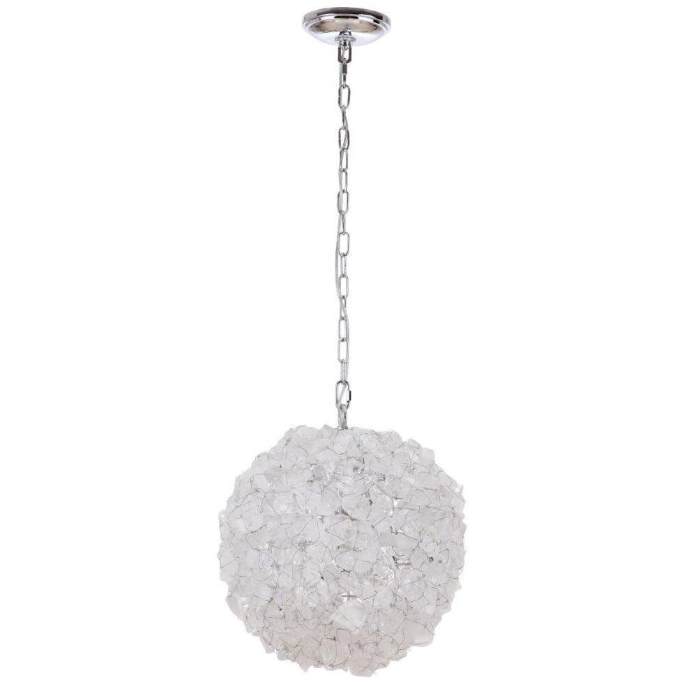 Roxx 1 Light 14 inch Chrome Pendant Ceiling Light