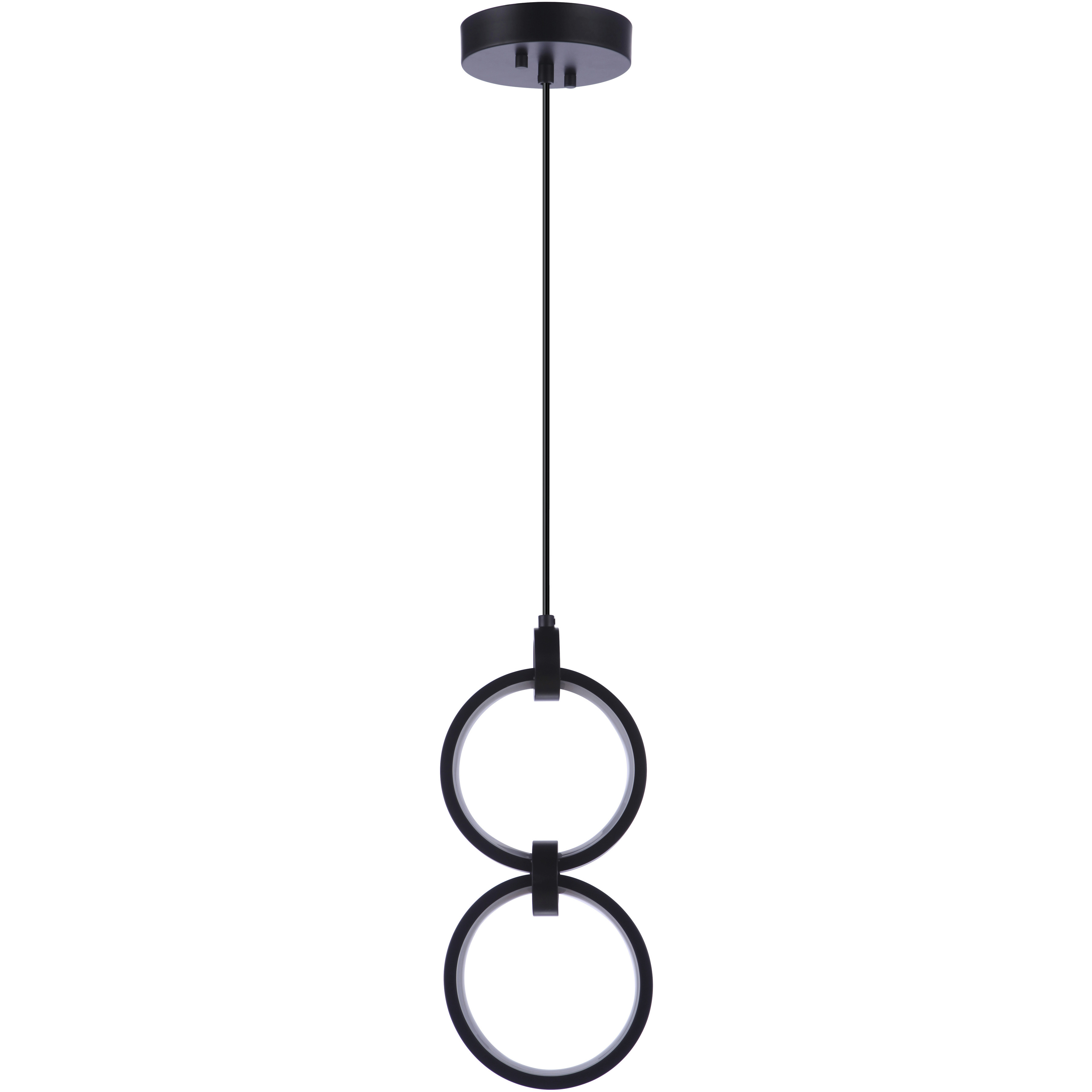 Context LED 5.13 inch Flat Black Pendant Ceiling Light