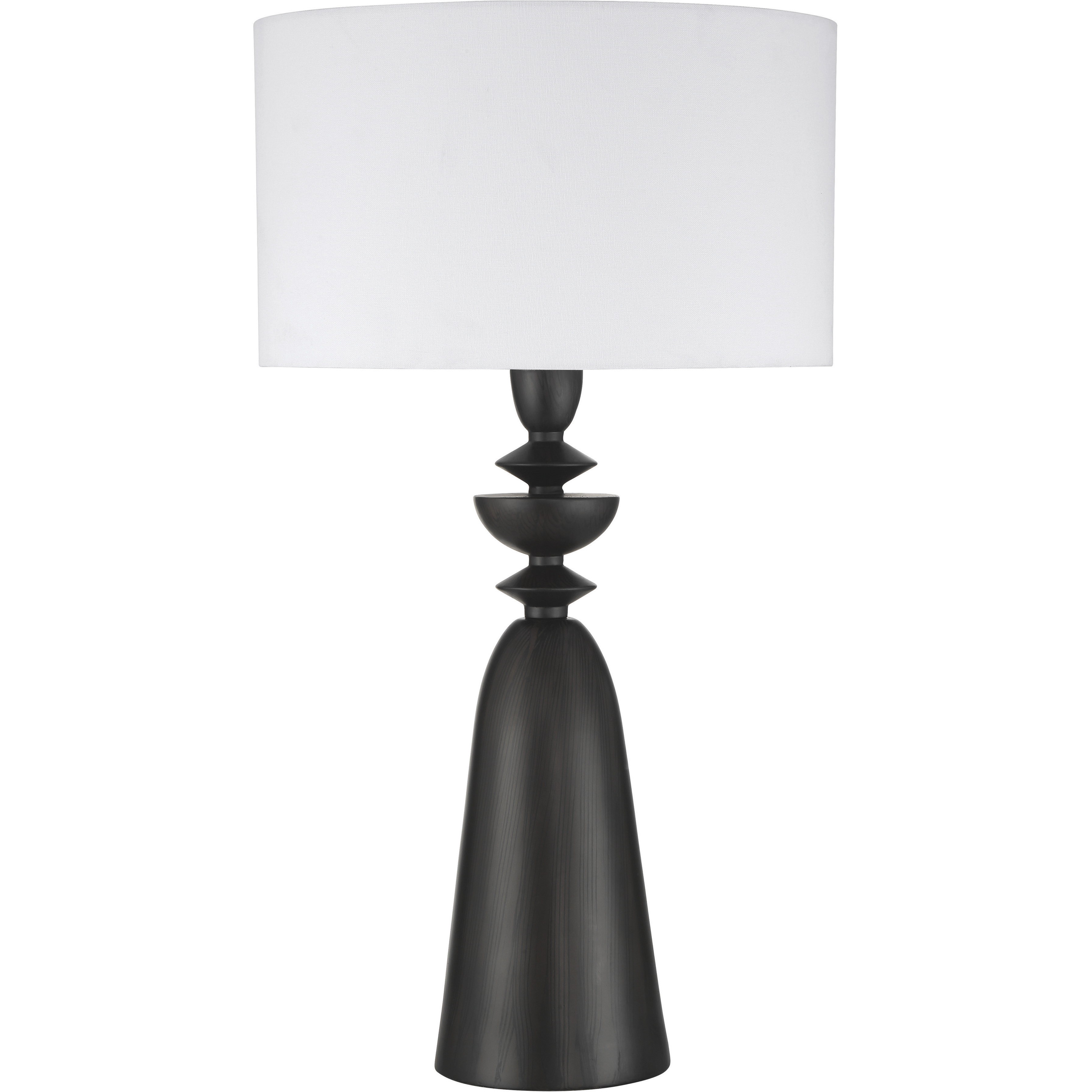 Travis 27.87 inch 100 watt Dark Wood Table Lamp Portable Light