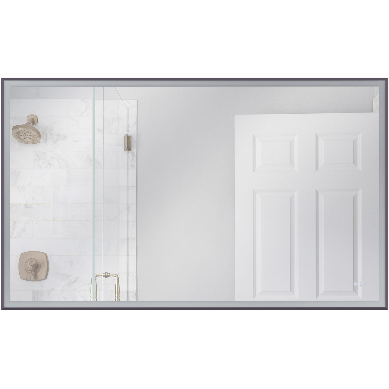 Craftmade MIR6001RT-FB3C Framed 60 X 36 inch Flat Black LED Mirror