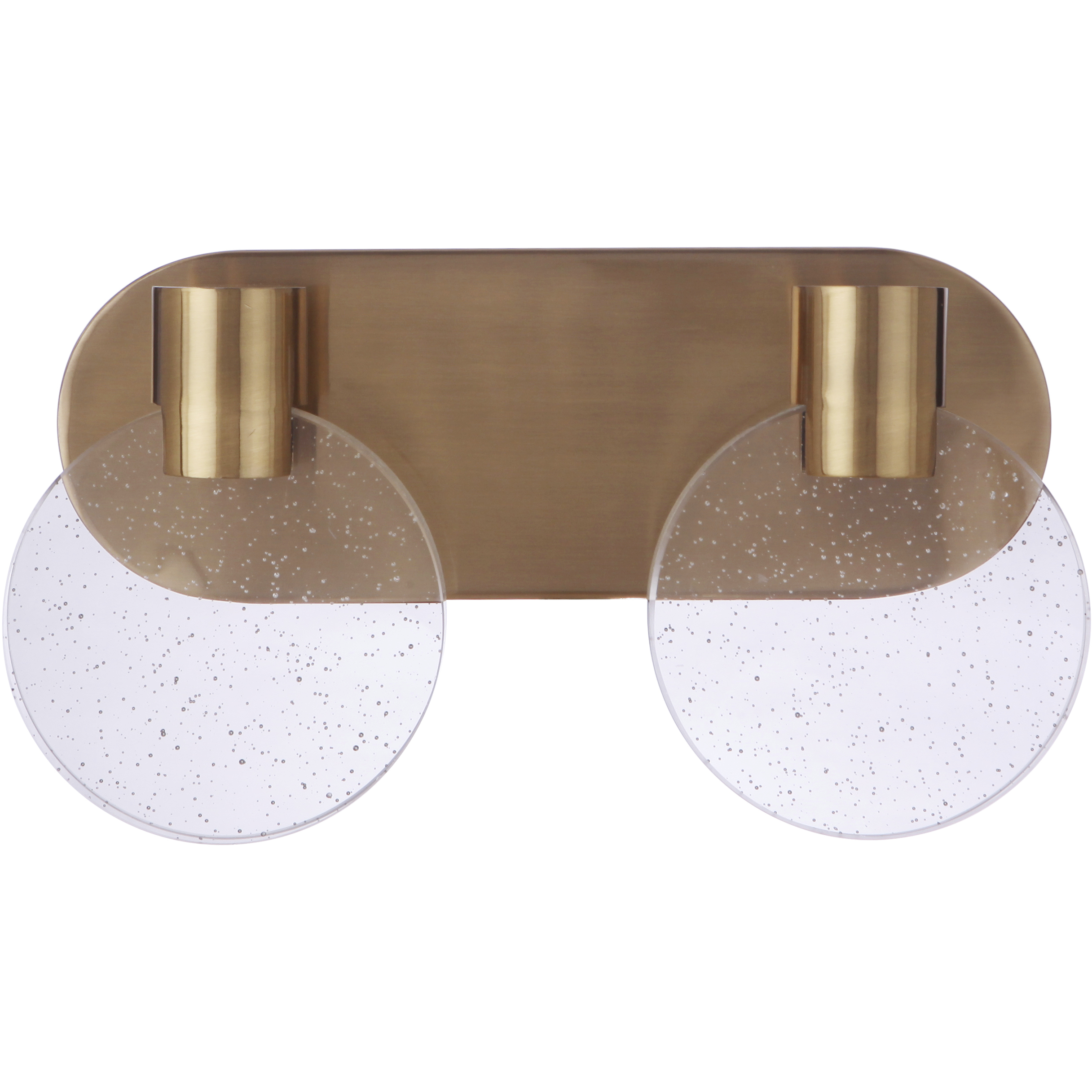 Glisten LED 13.39 inch Satin Brass Vanity Wall Light