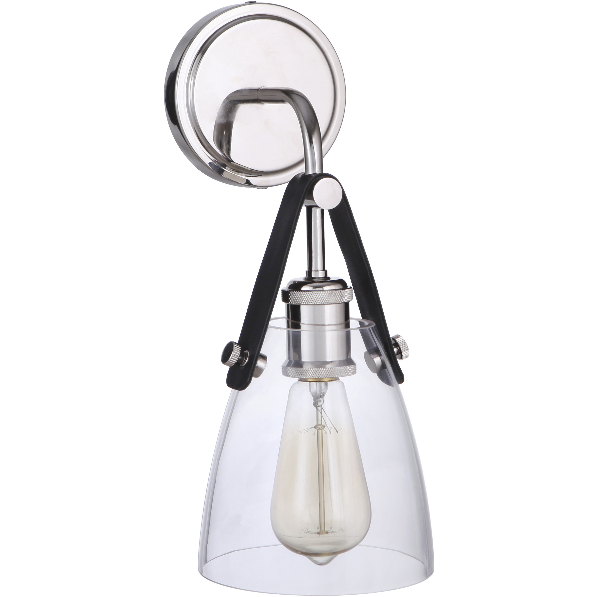 Gallery Hagen 1 Light 6 inch Polished Nickel Wall Sconce Wall Light