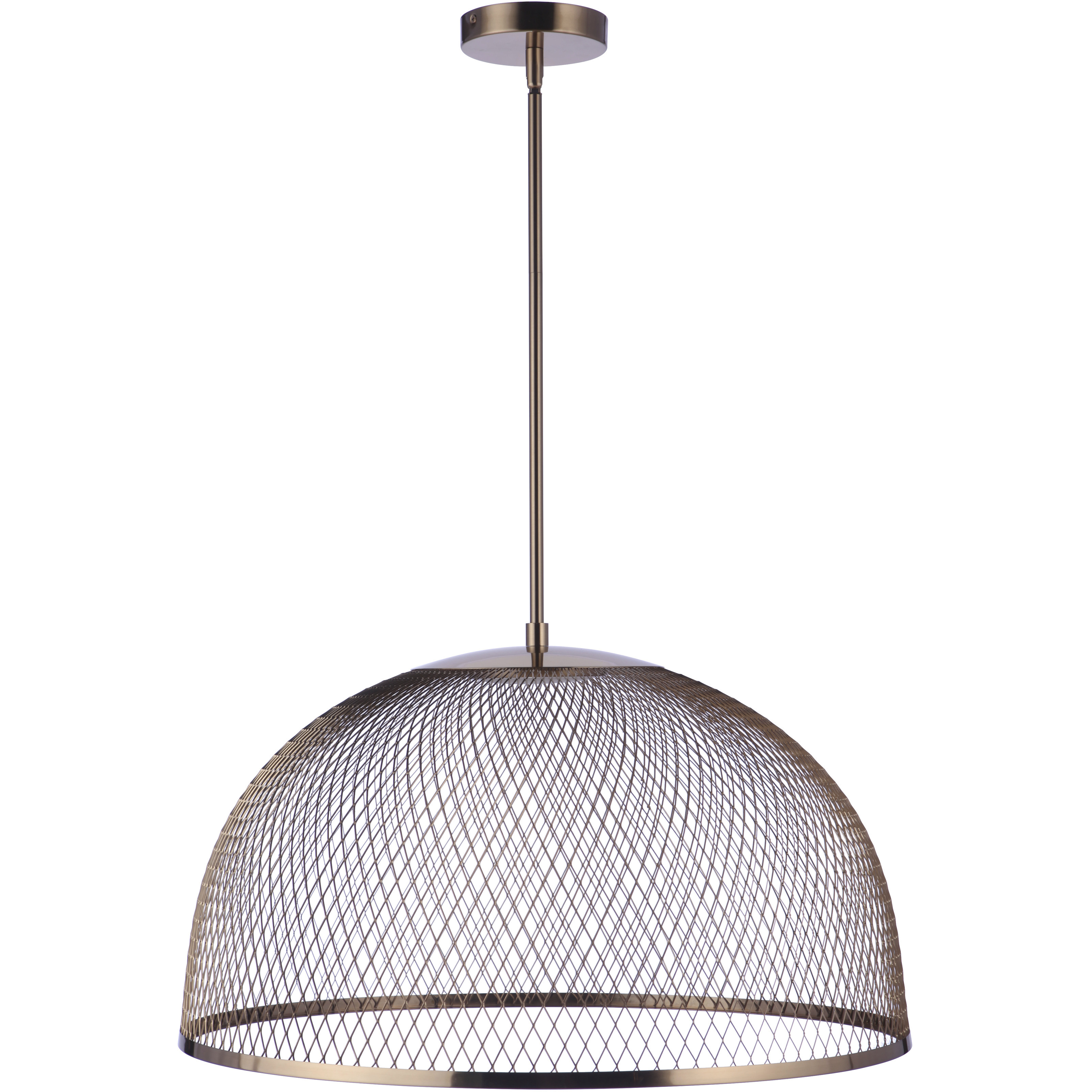 Sculptural Statement LED 24.25 inch Satin Brass Pendant Ceiling Light