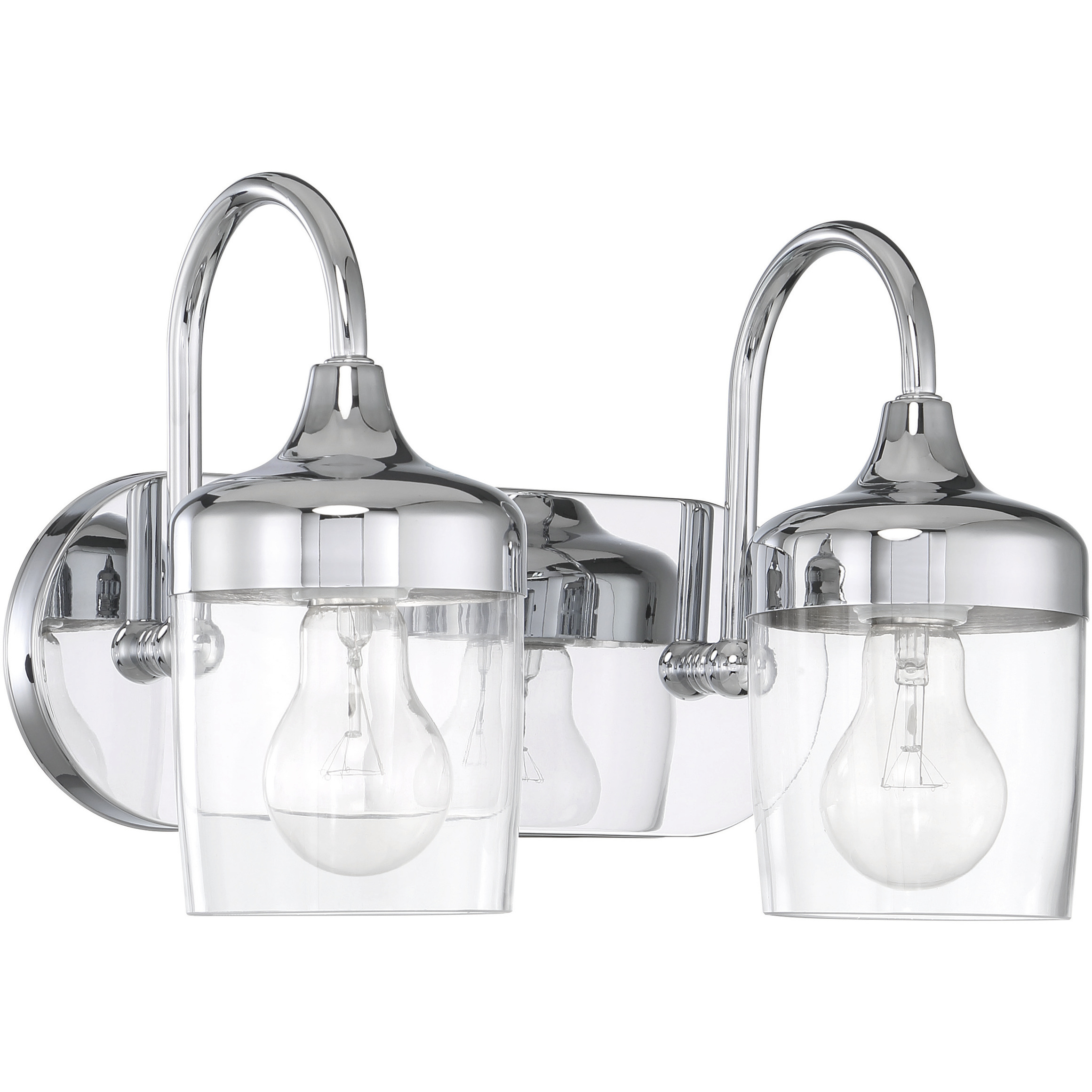 Wrenn 2 Light 12.75 inch Chrome Vanity Light Wall Light
