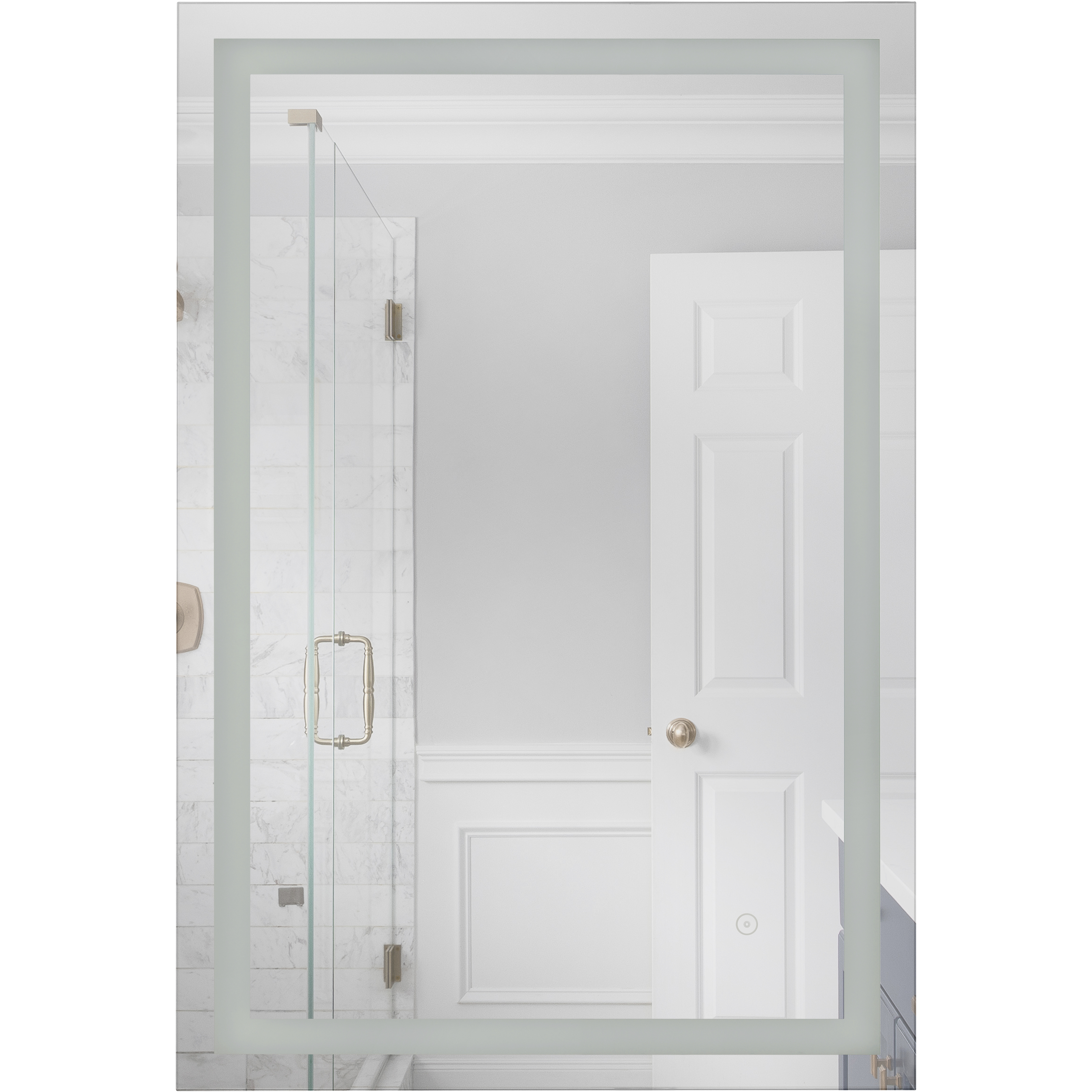 Meredith 36 X 24 inch White Illuminated Mirror
