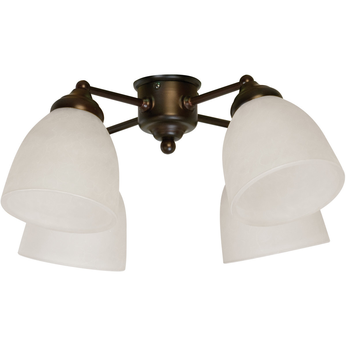 Craftmade LK400-OB-WG-LED Universal LED Oiled Bronze Fan Light Kit