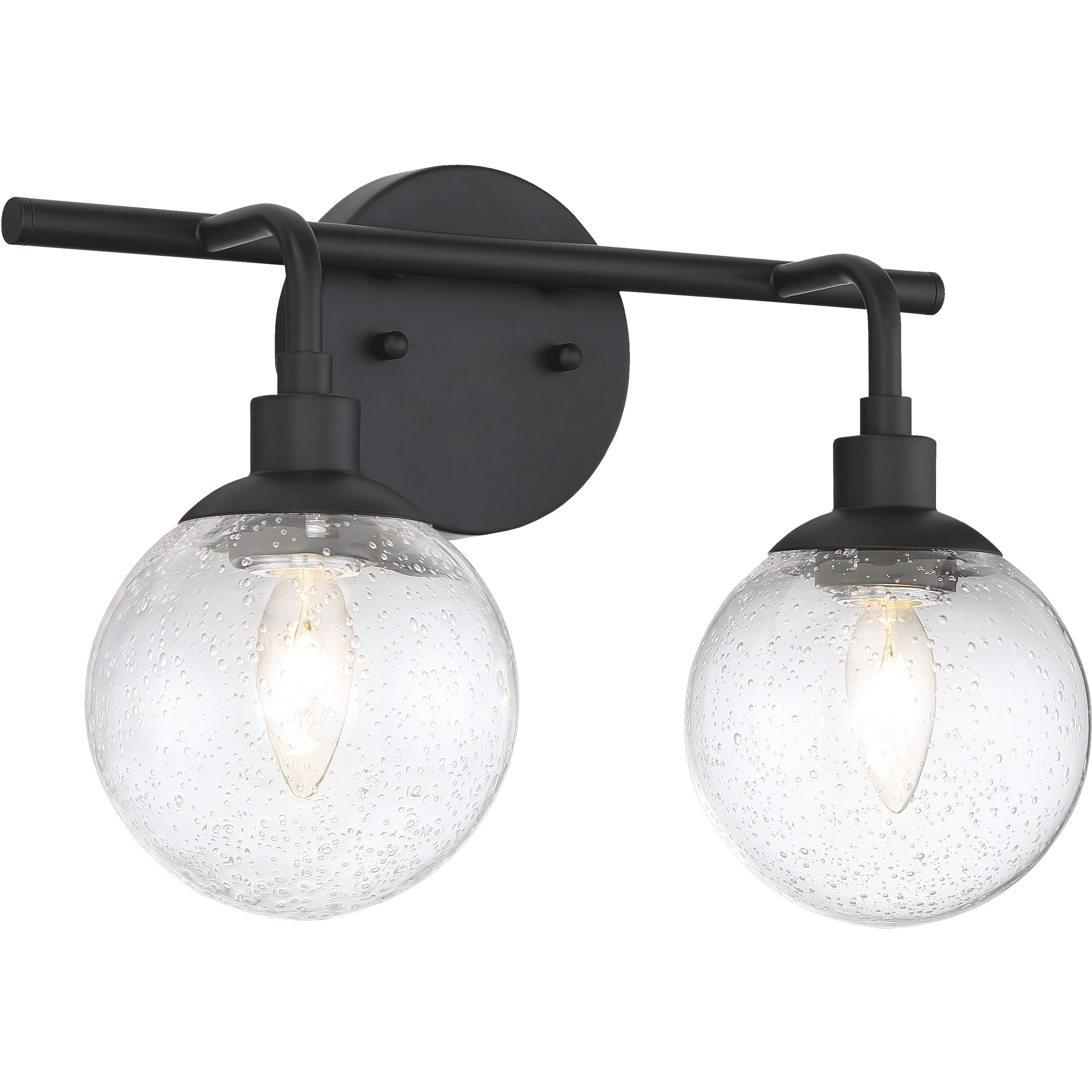 Black vanity light 2 bulb deals