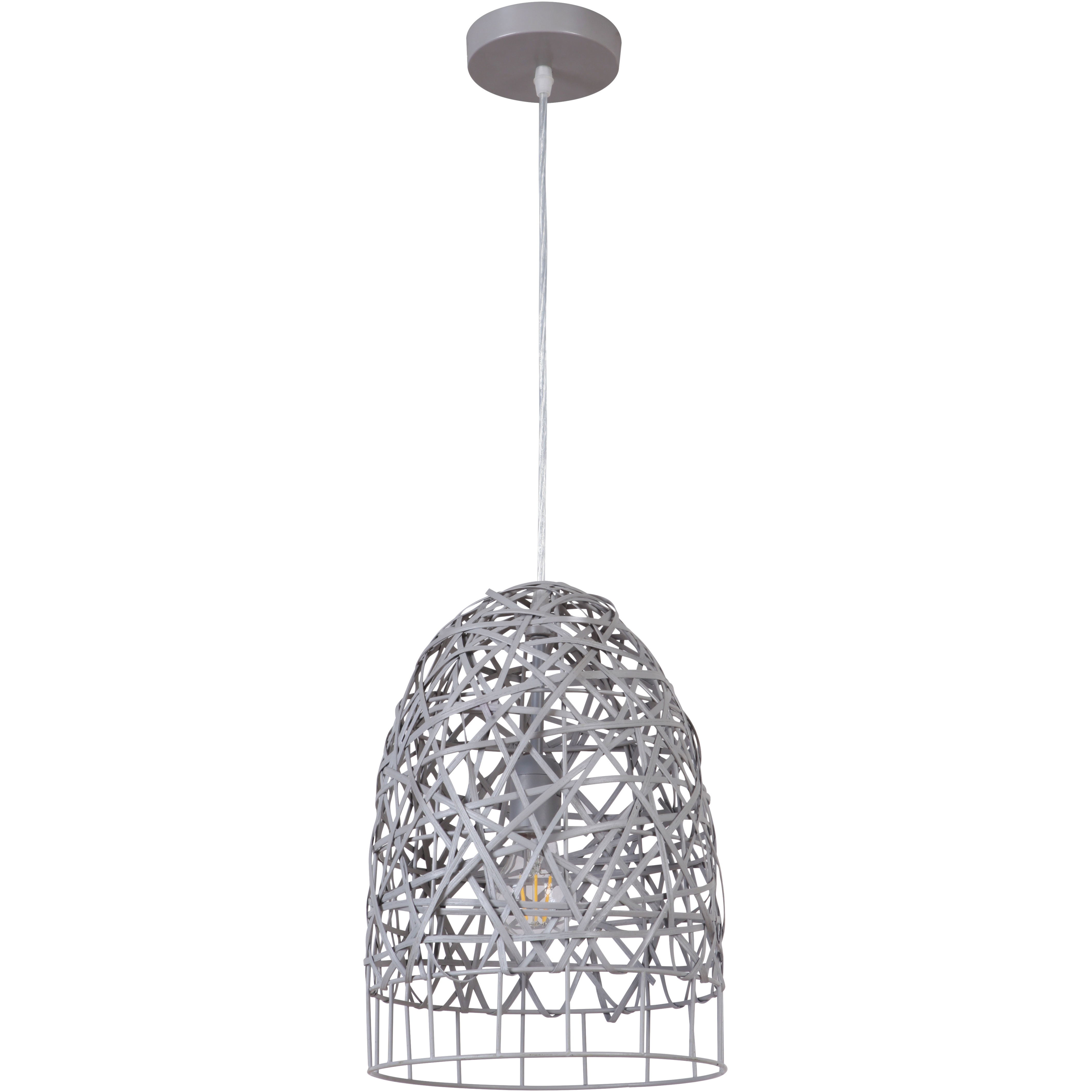 Bejamin 1 Light 9.88 inch Steel Gray Pendant Ceiling Light