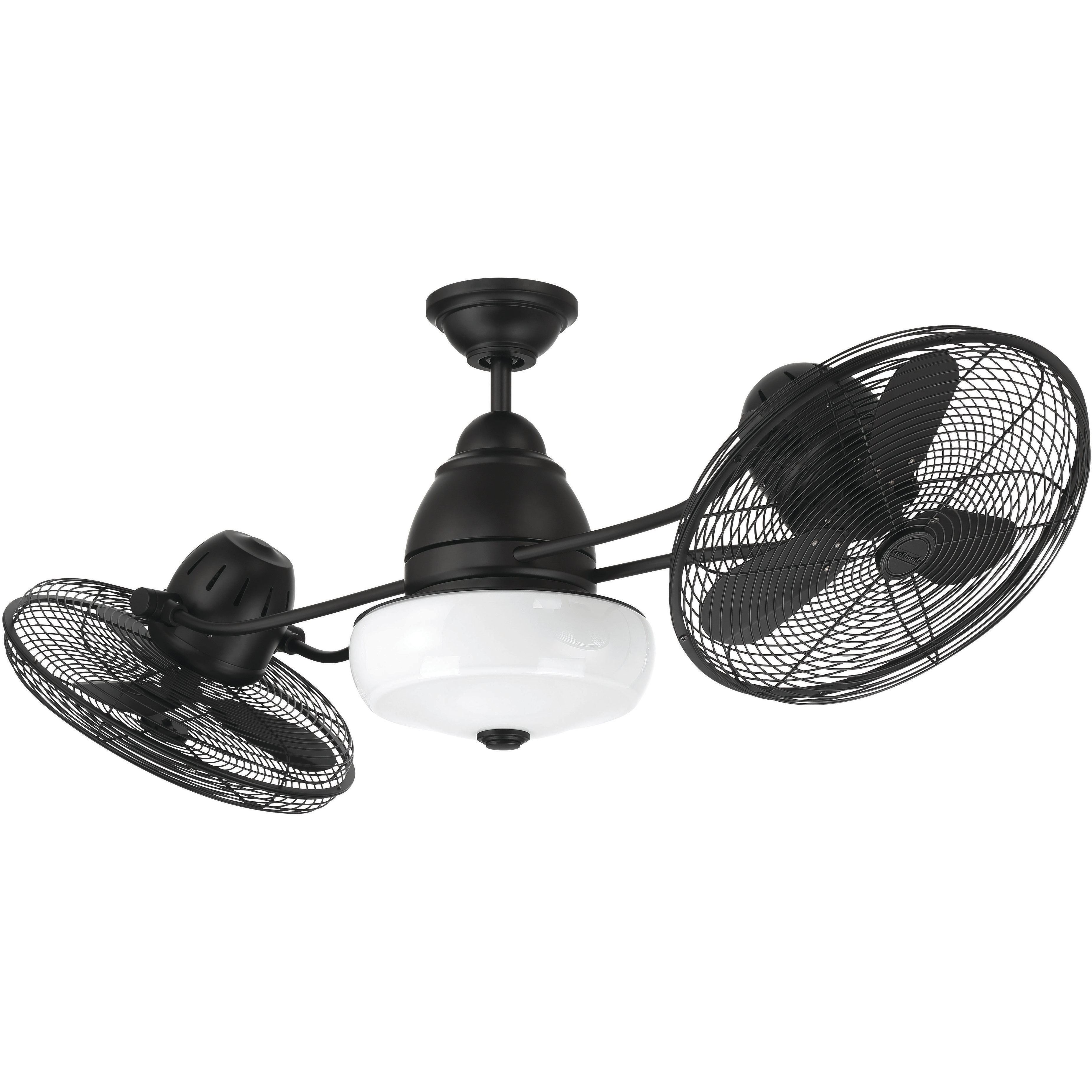 Craftmade BW248FB6 Bellows II 48 inch Flat Black Indoor/Outdoor Fan