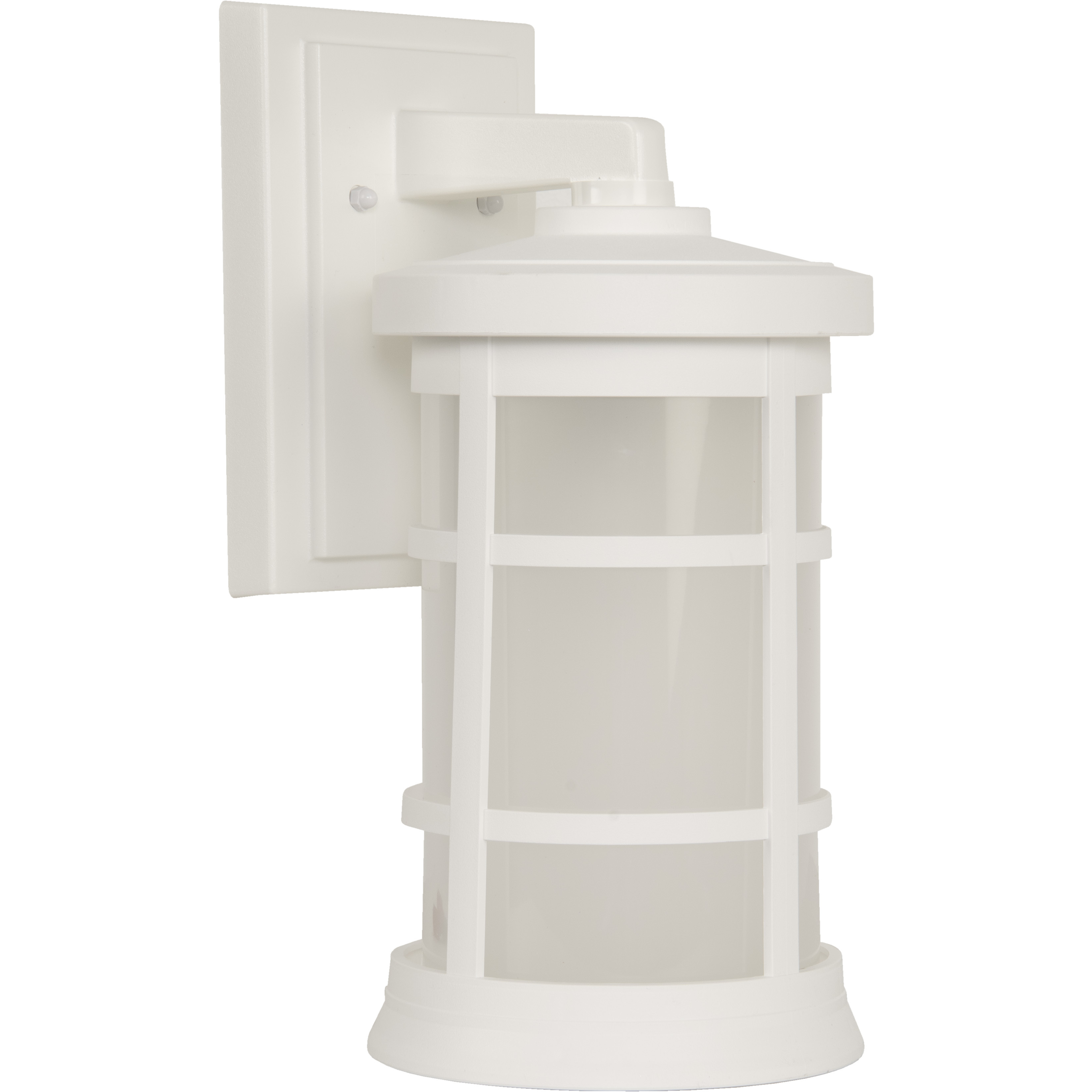 Resilience Lanterns 1 Light 15 inch Textured White Outdoor Wall Lantern in Frosted