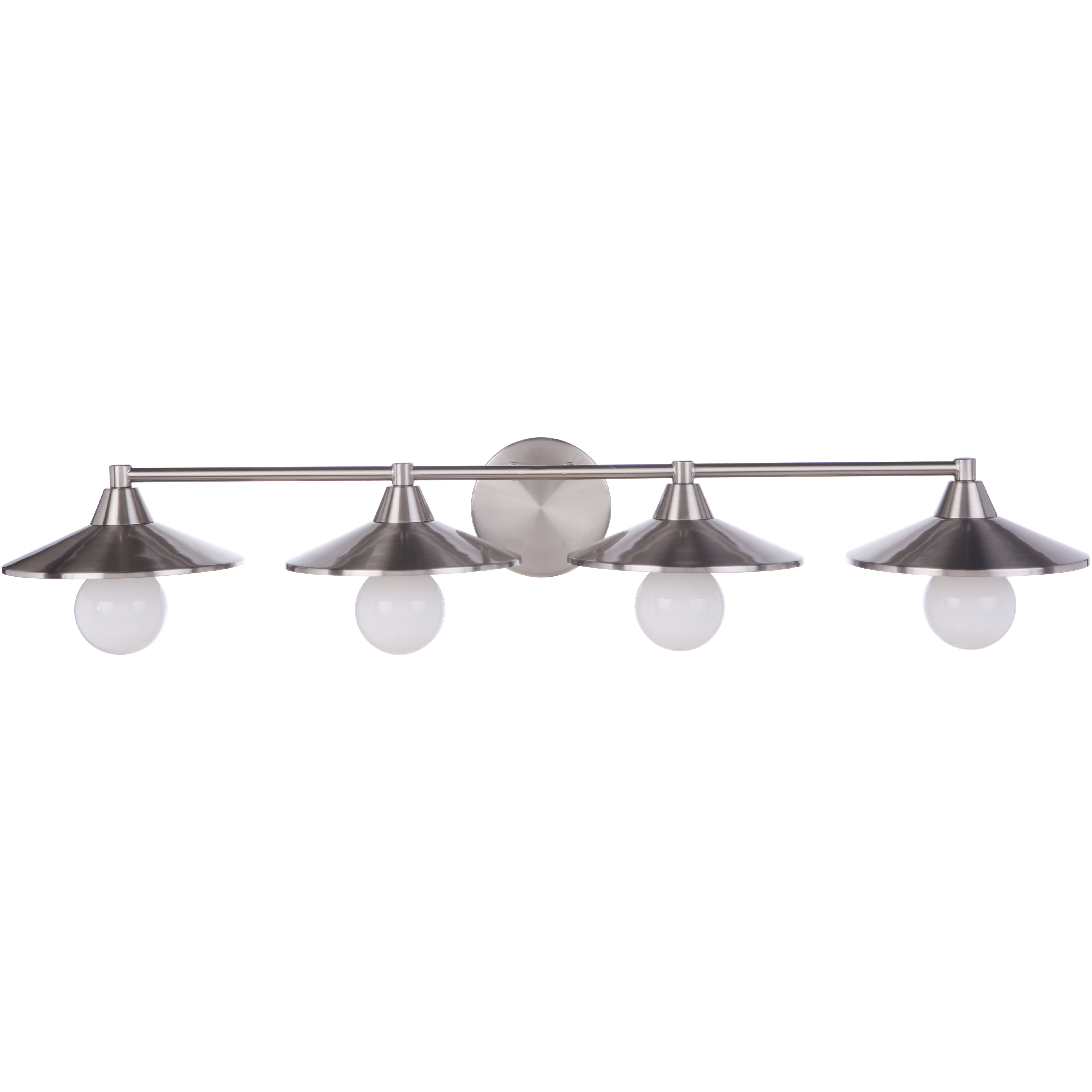 Isaac 4 Light 36.5 inch Brushed Polished Nickel Vanity Light Wall Light