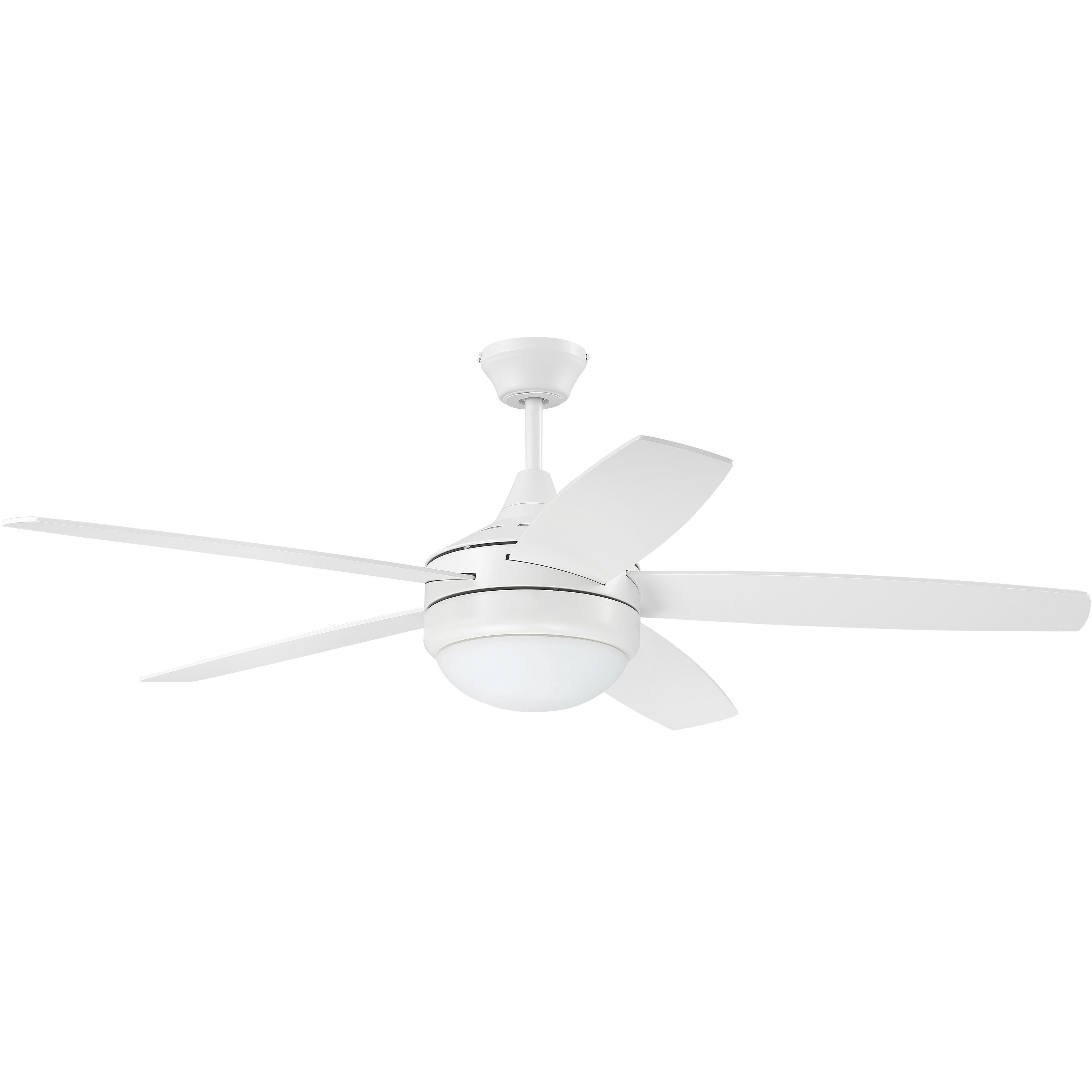 Fanfy！ Craftmade PHZ52W5 Phaze II 52 inch White Ceiling Fan (Blades Included)