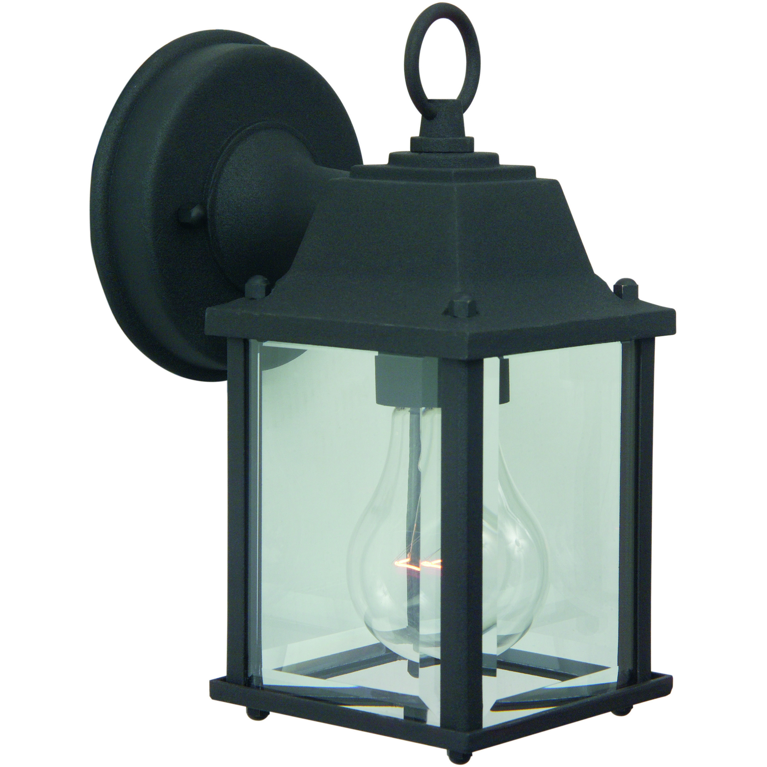 Coach Lights 1 Light 9 inch Textured Black Outdoor Wall Mount in Textured Matte Black, Incandescent, Small