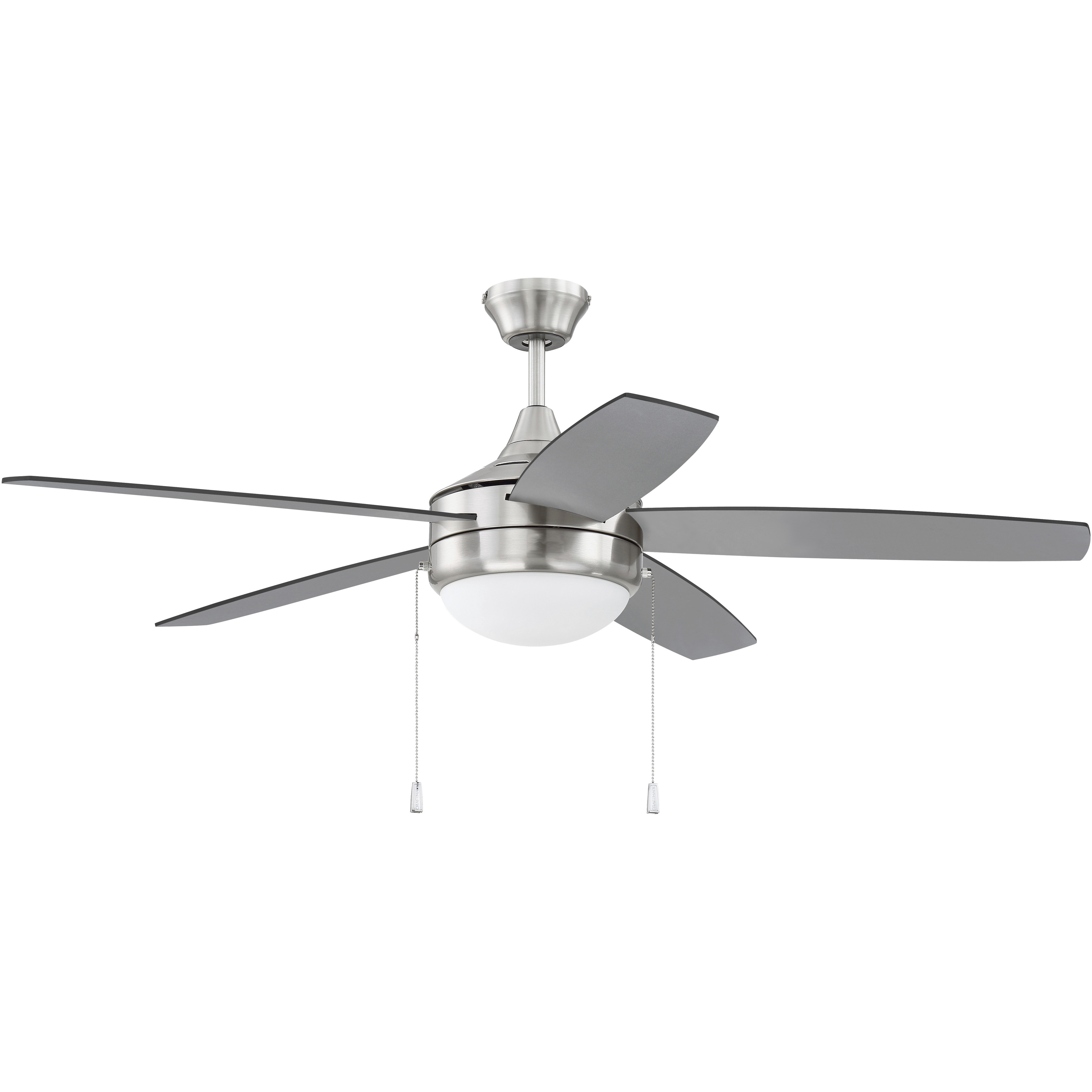 Craftmade EPHA52BNK5-BNGW Phaze 52 inch Brushed Polished Nickel