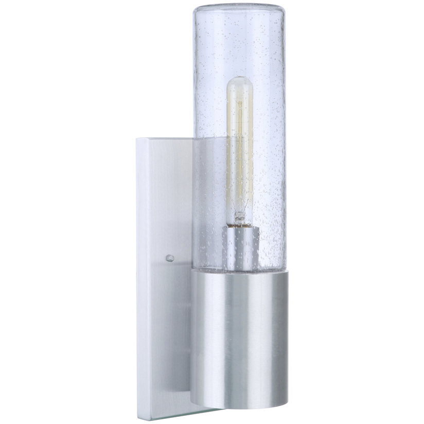 Sabre Outdoor Wall Mount in Satin Aluminum