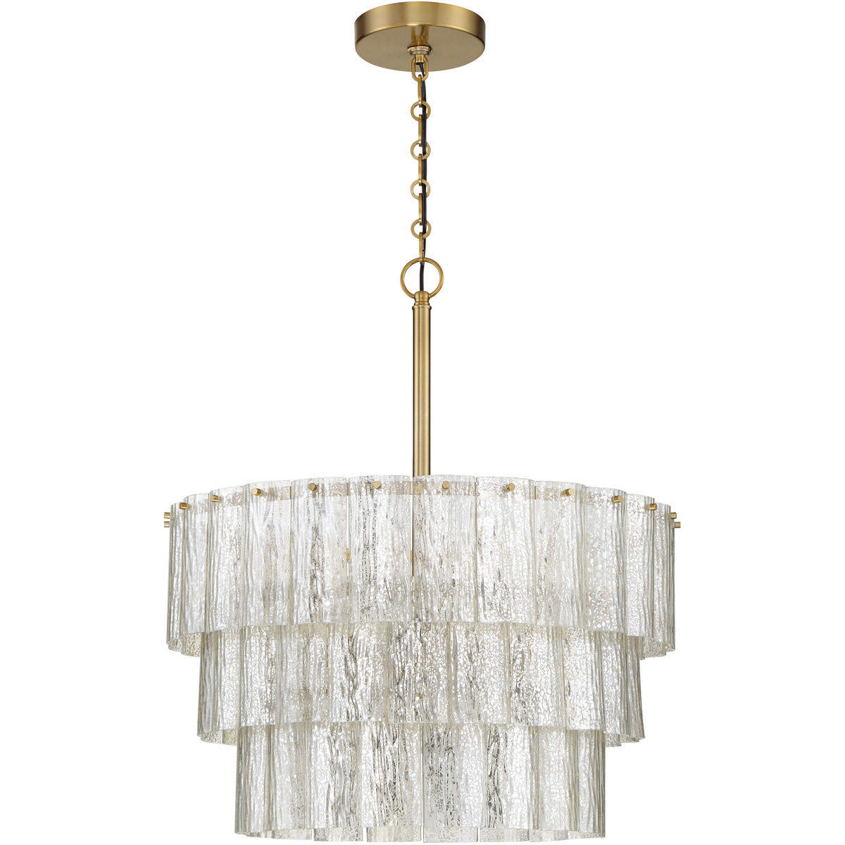 Museo 9 Light 20.5 inch Satin Brass Pendant Ceiling Light