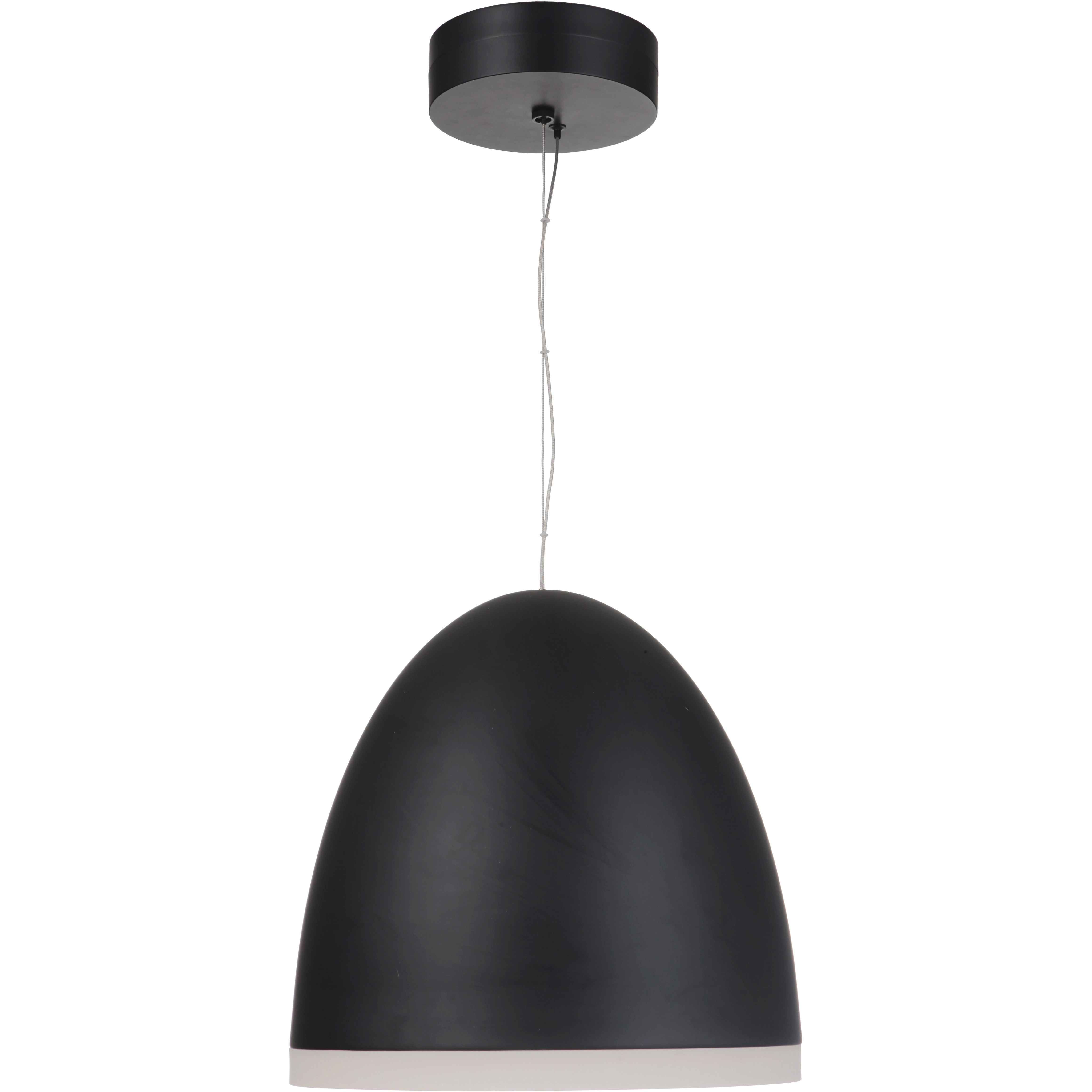 Matte black dome pendant light deals