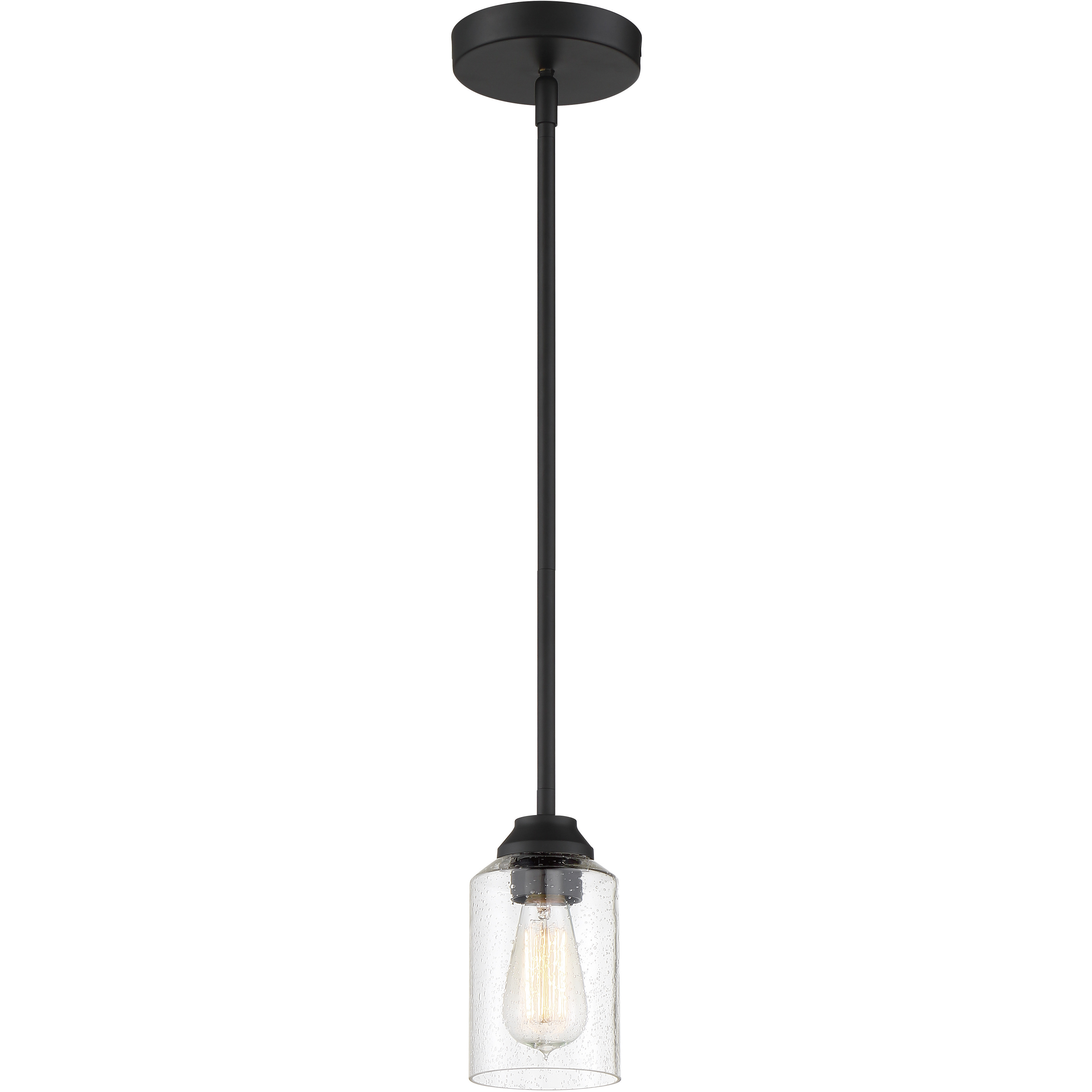 Neighborhood Chicago 1 Light 5 inch Flat Black Mini Pendant Ceiling Light