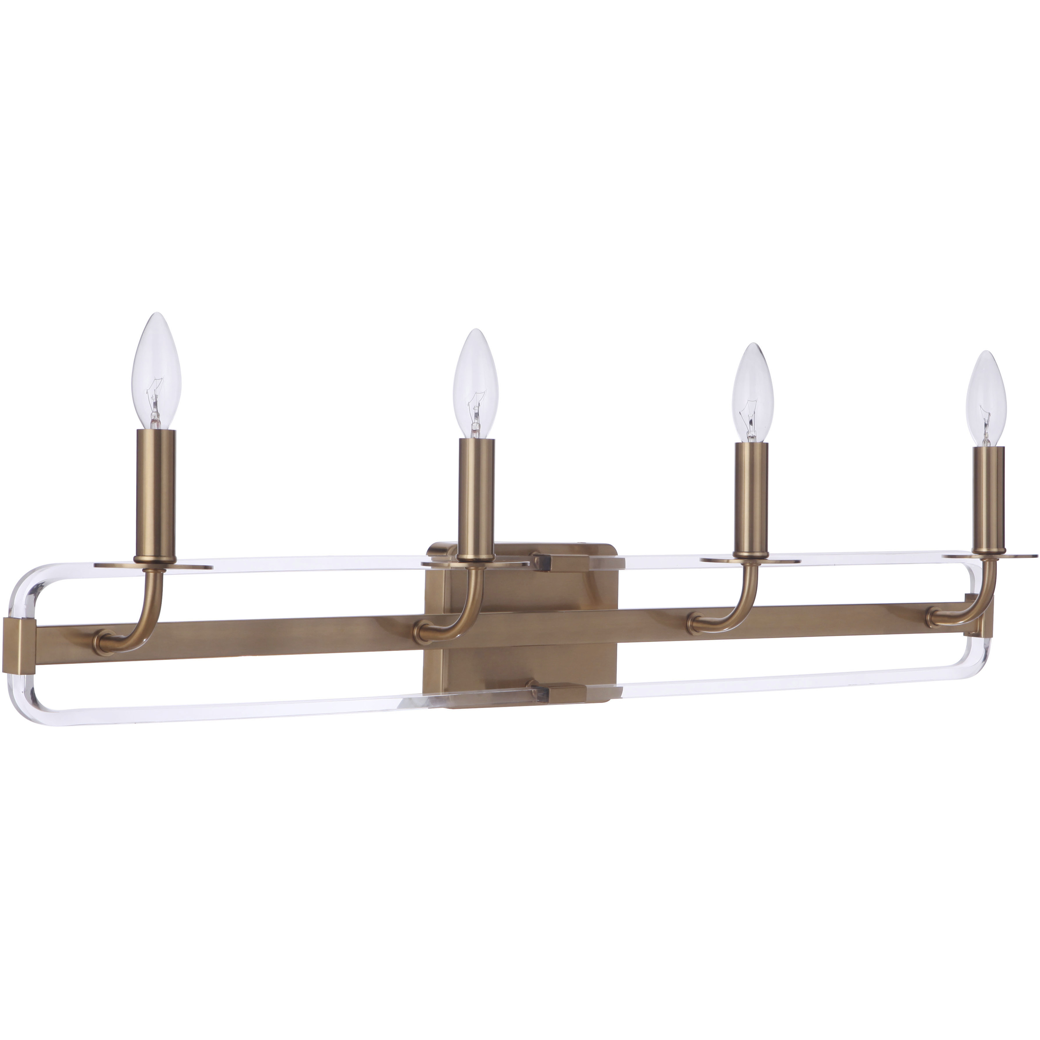 Graclyn 4 Light 35.04 inch Satin Brass Vanity Light Wall Light