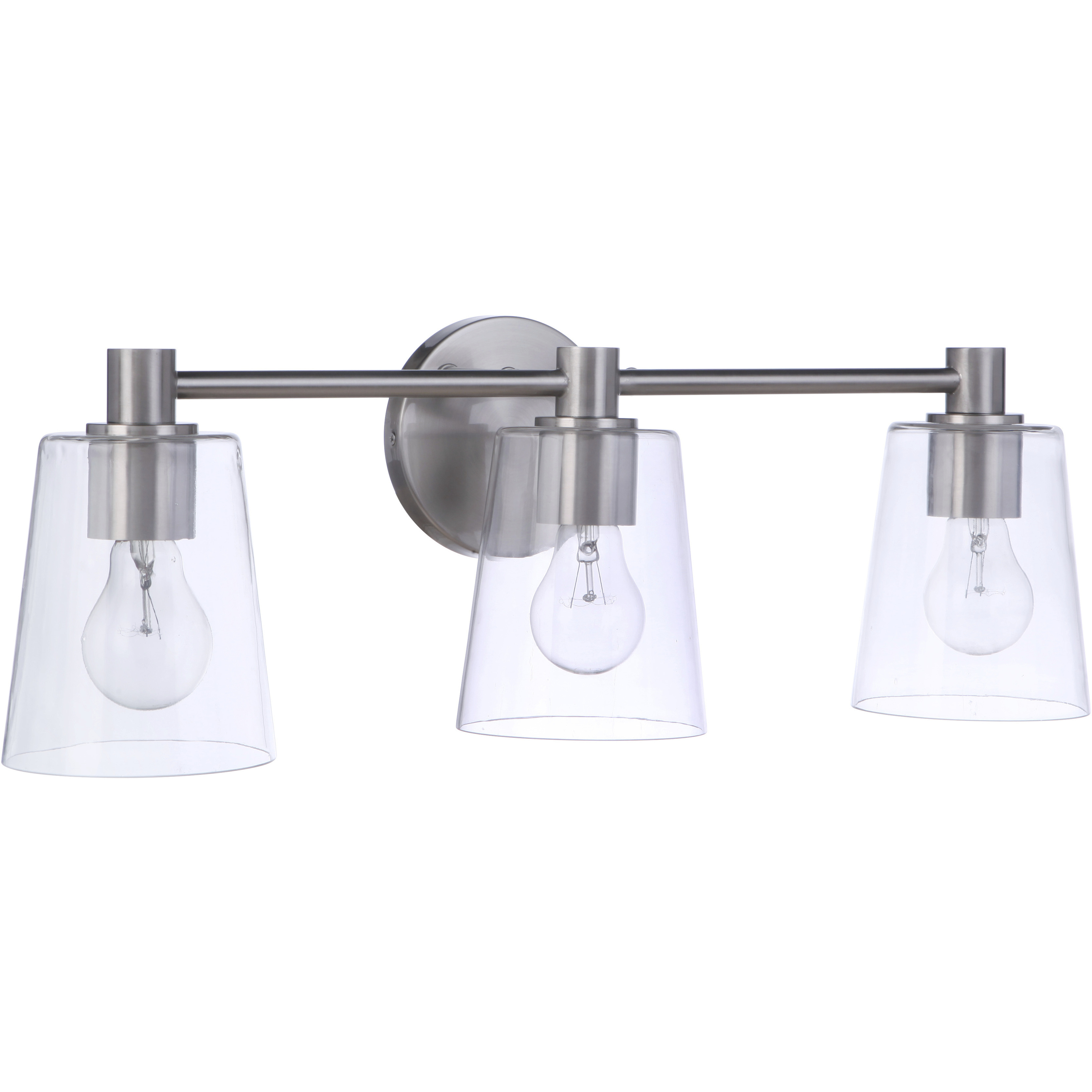 Emilio 3 Light 23 inch Brushed Polished Nickel Vanity Light Wall Light