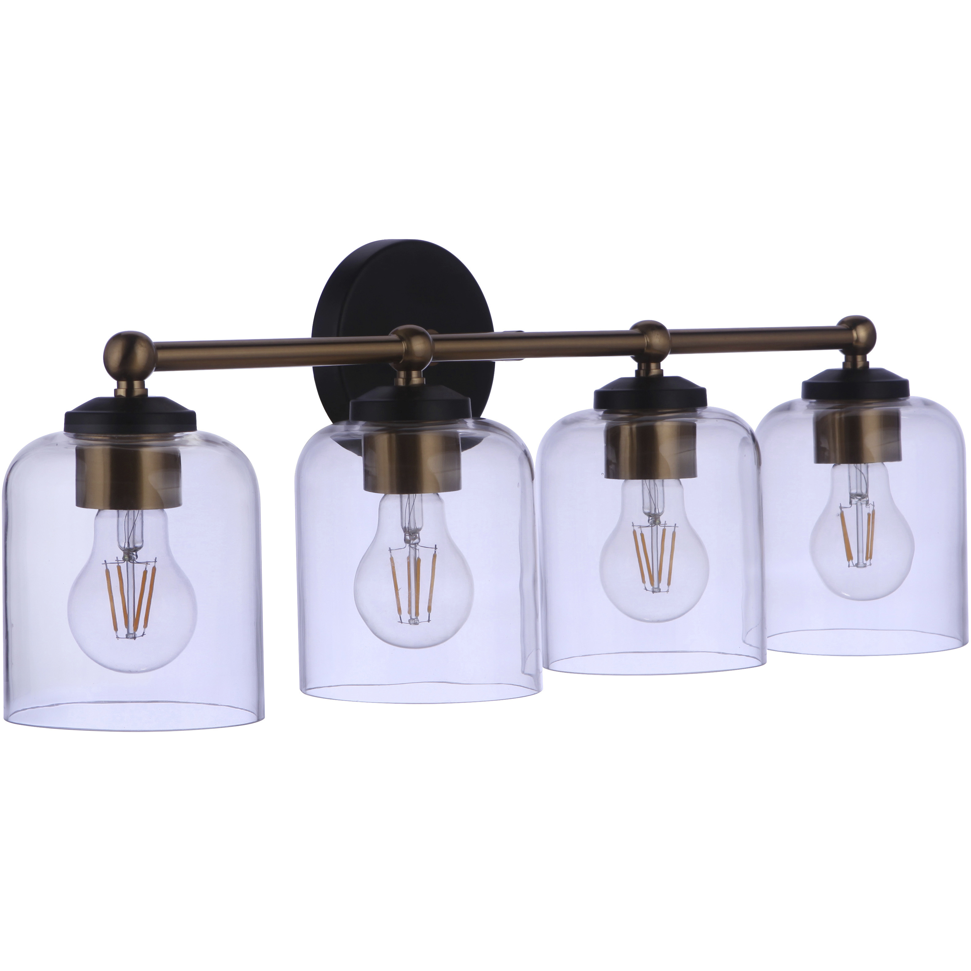 Craftmade 18726FBSB4 Coppa 4 Light 25.5 inch Flat Black