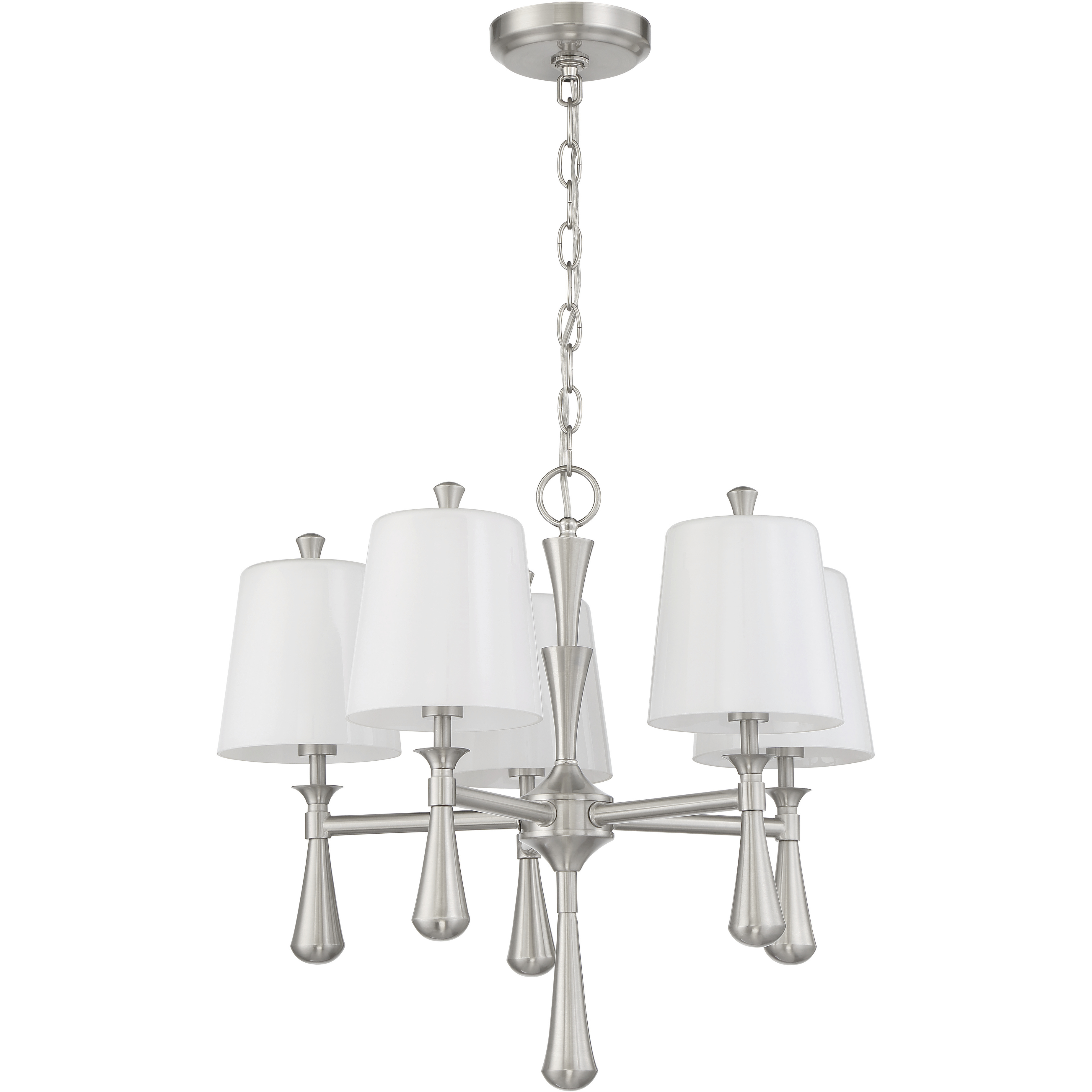 Palmer 5 Light 20.98 inch Brushed Polished Nickel Chandelier Ceiling Light