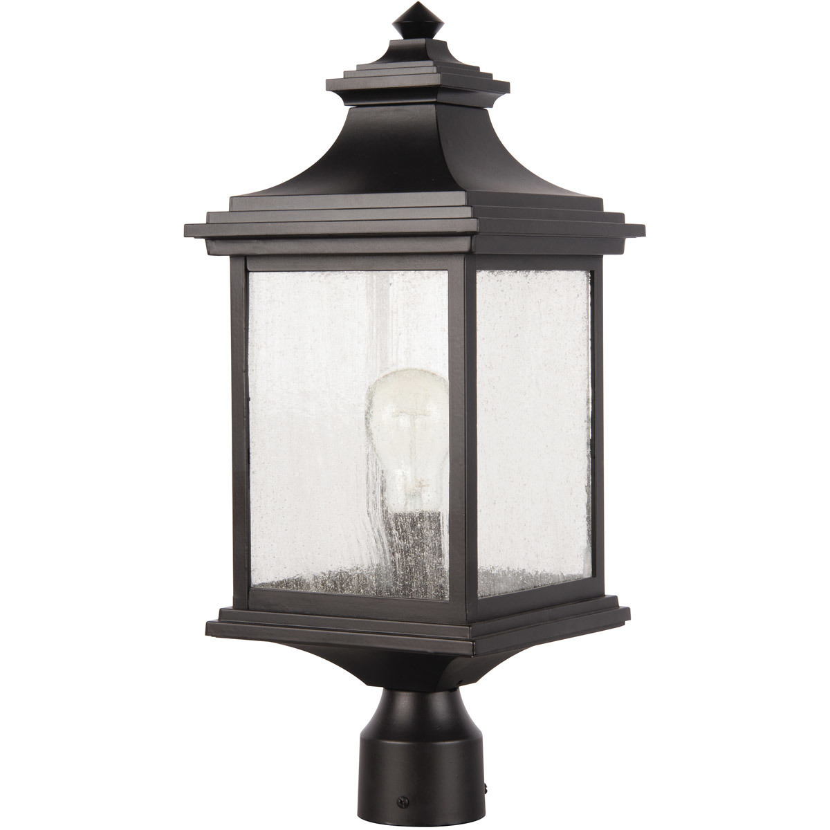 Gentry 1 Light 20 inch Midnight Outdoor Post Mount, Medium